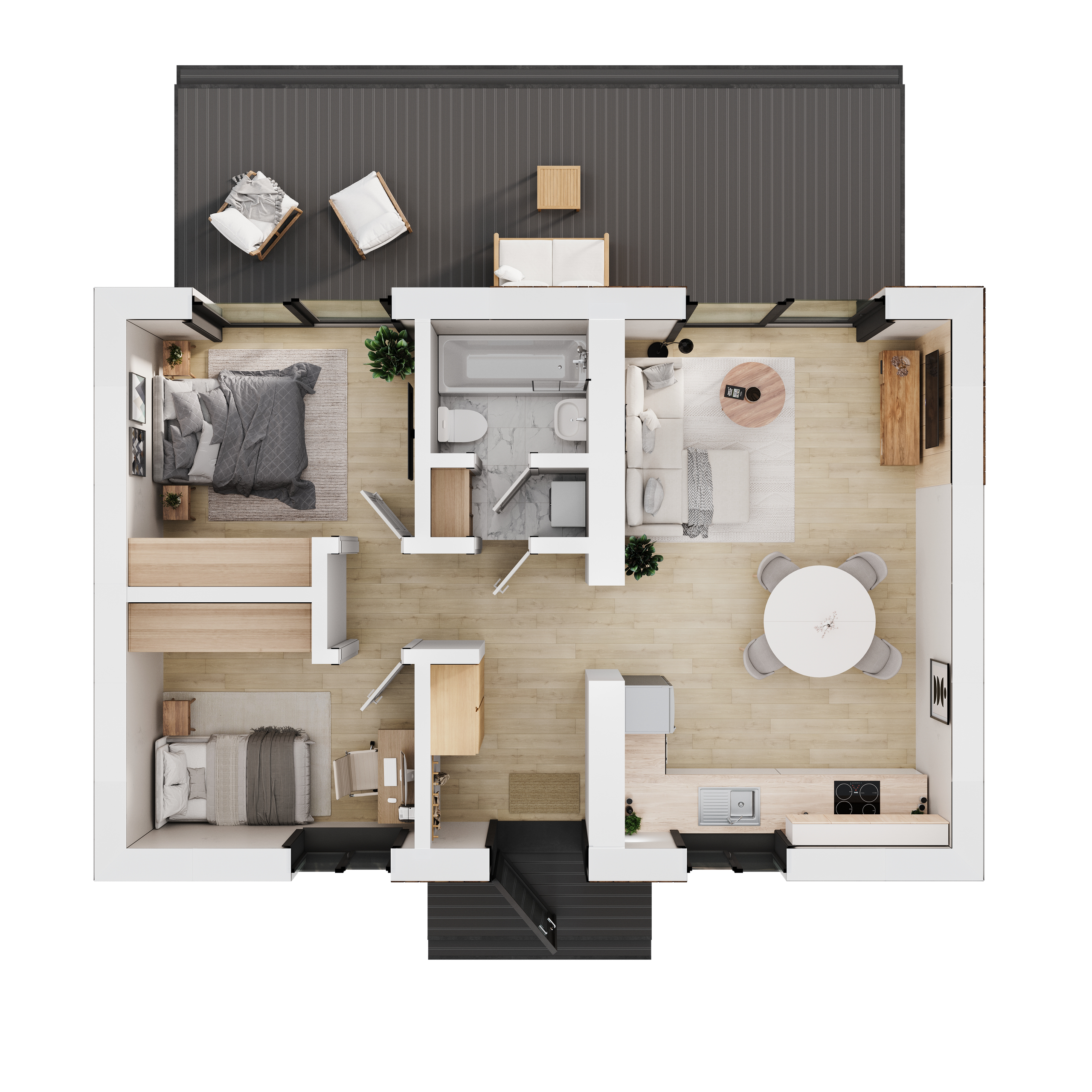 Дом серии Микеле 80, планировка