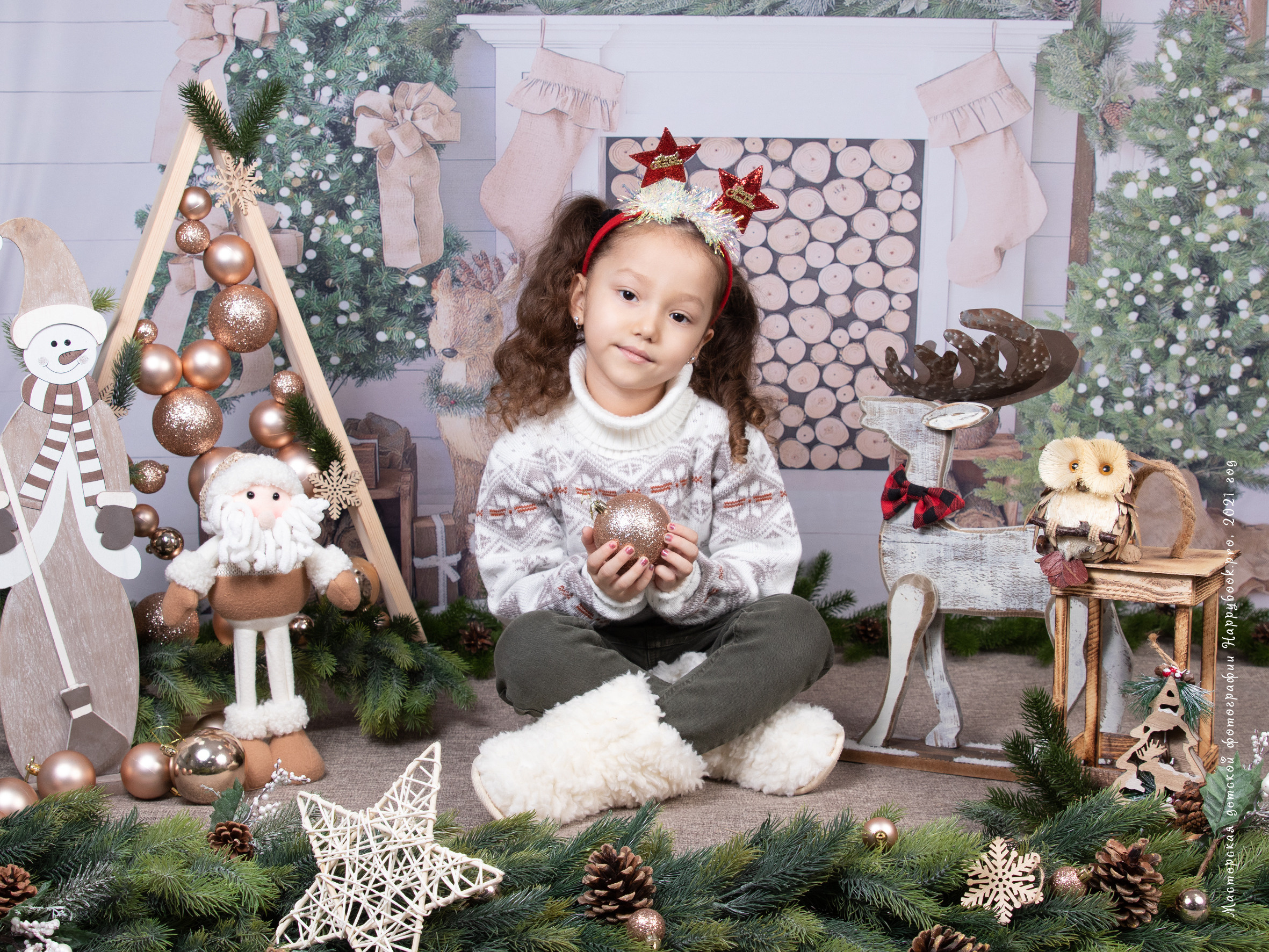 Новогодняя сказка. Детский фотограф в Алматы, виньетки, выпускной альбом Алматы