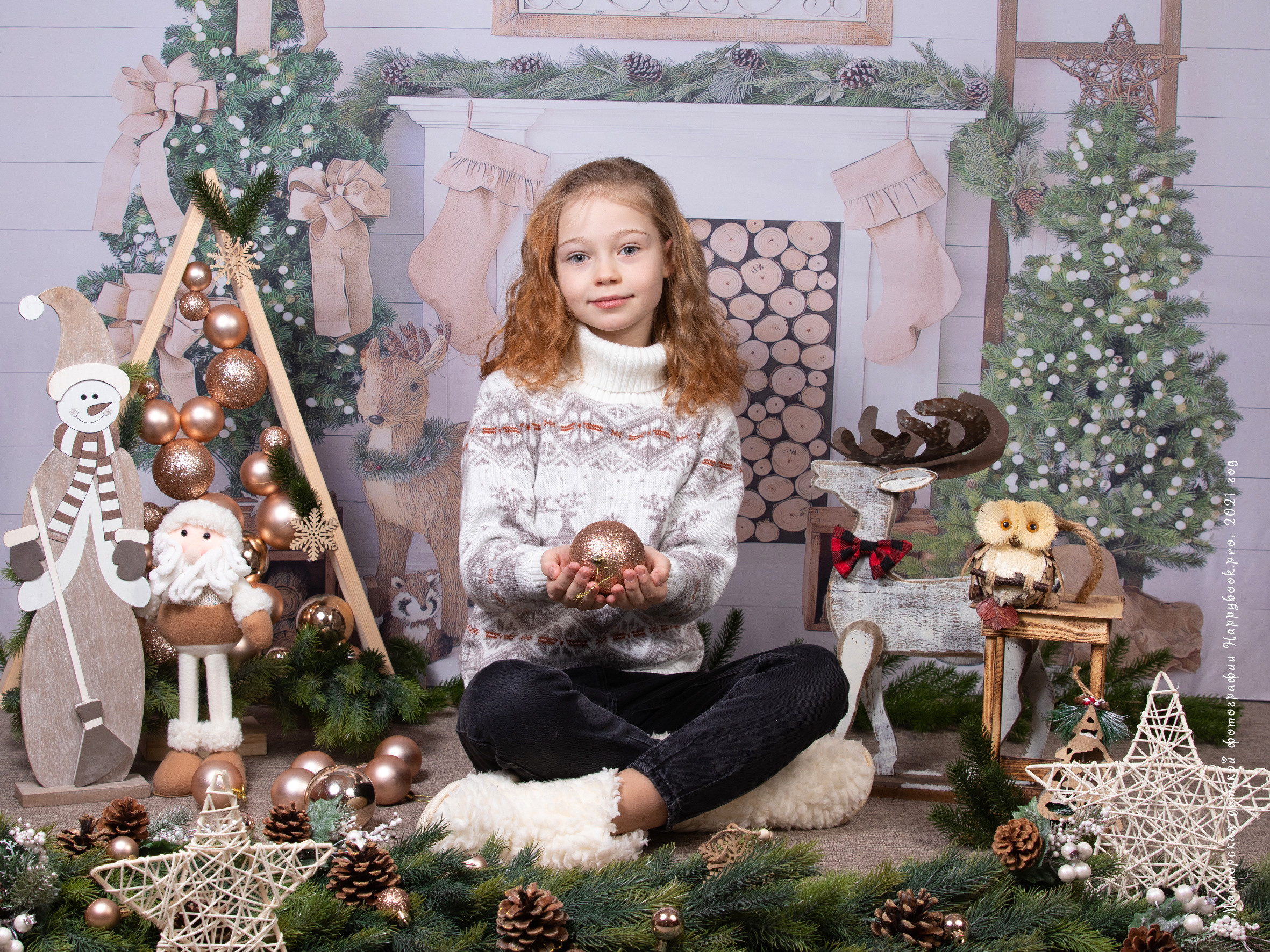 Новогодняя сказка. Детский фотограф в Алматы, виньетки, выпускной альбом Алматы