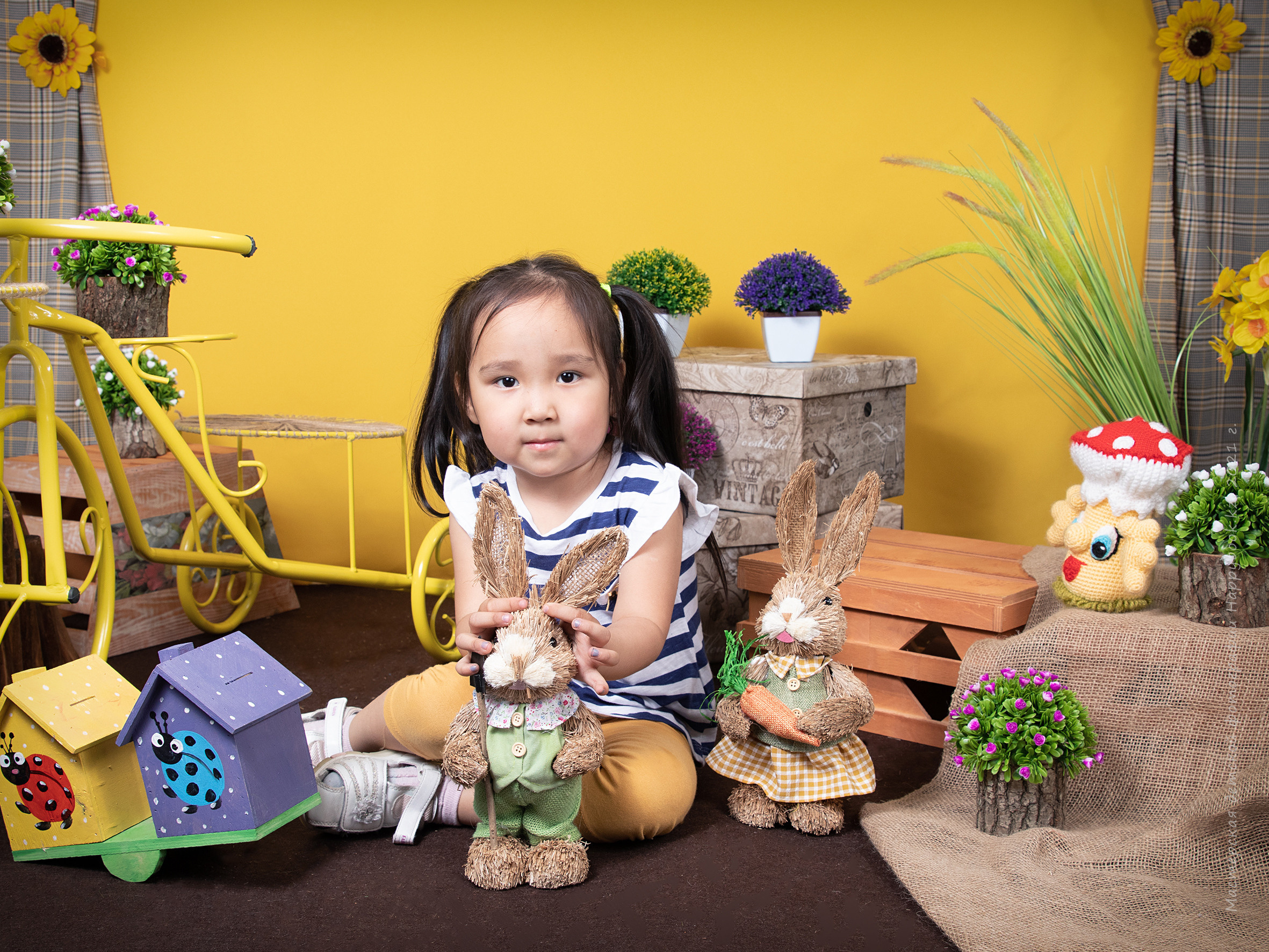 Фотосессия «Весна». Детский фотограф в Алматы, виньетки, выпускной альбом Алматы