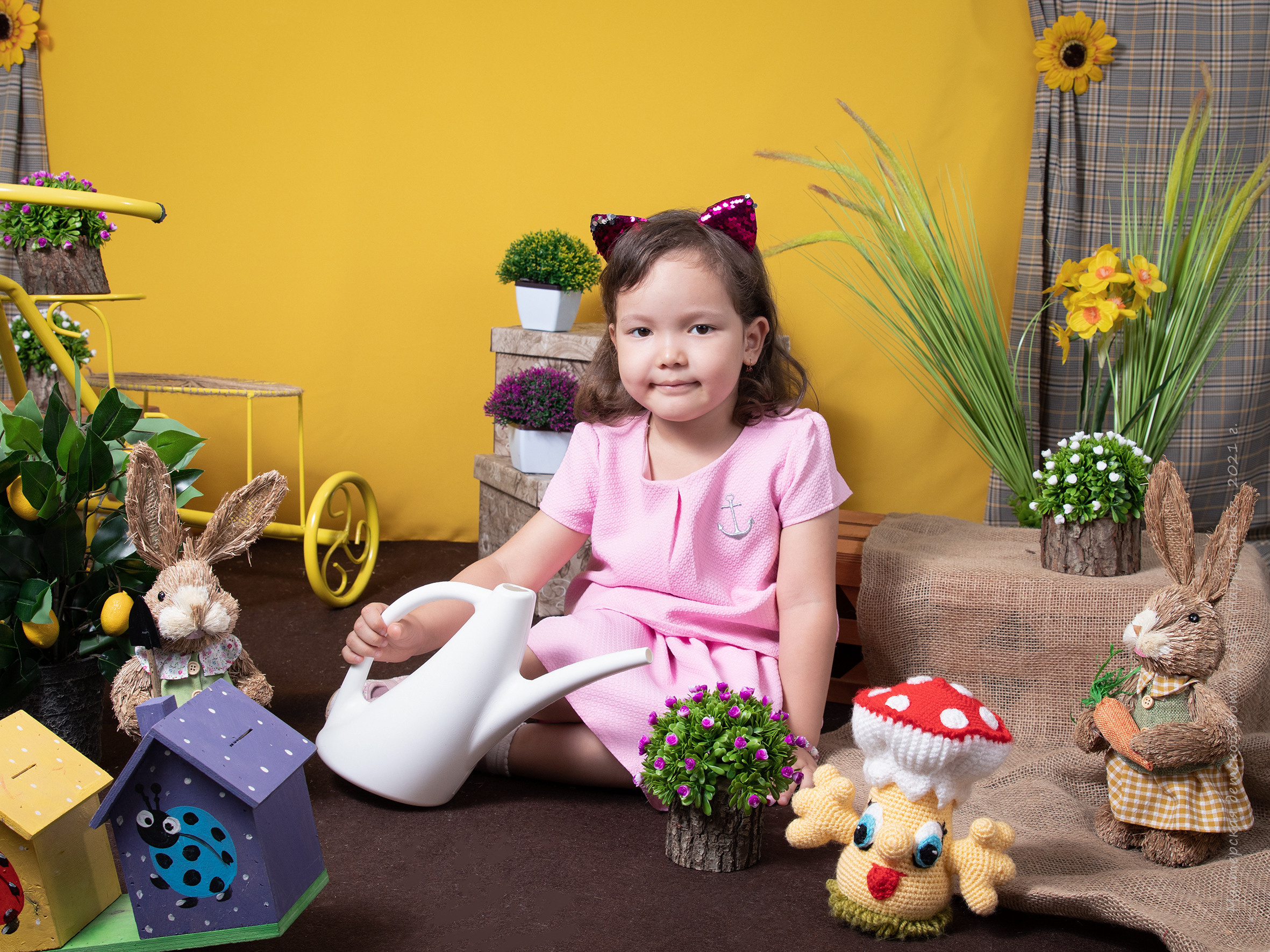 Фотосессия «Весна». Детский фотограф в Алматы, виньетки, выпускной альбом Алматы