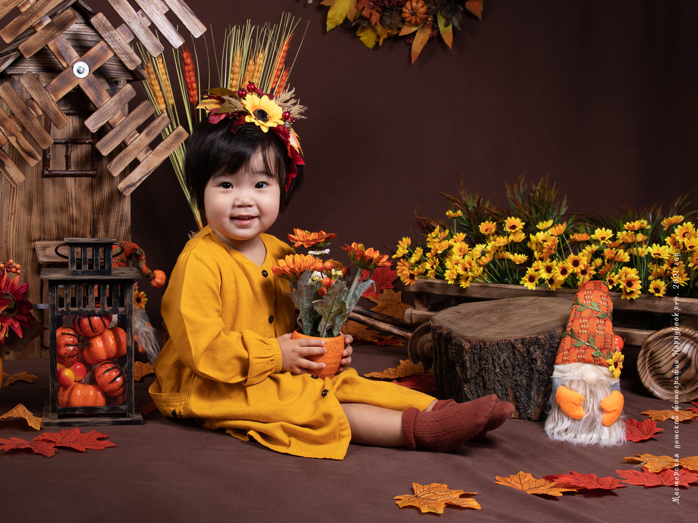 Краски осени. Детский фотограф в Алматы, виньетки, выпускной альбом Алматы