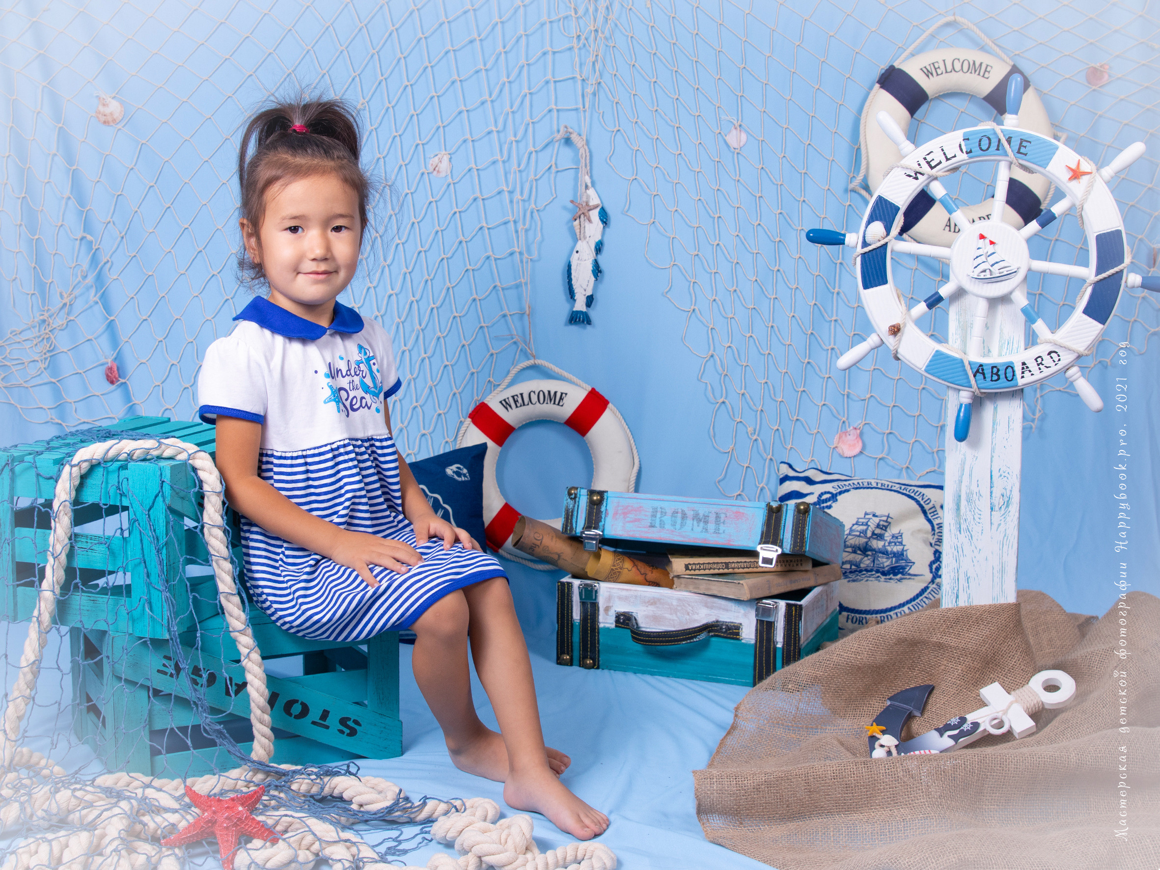 Фотосессия «Морячок». Детский фотограф в Алматы, виньетки, выпускной альбом Алматы