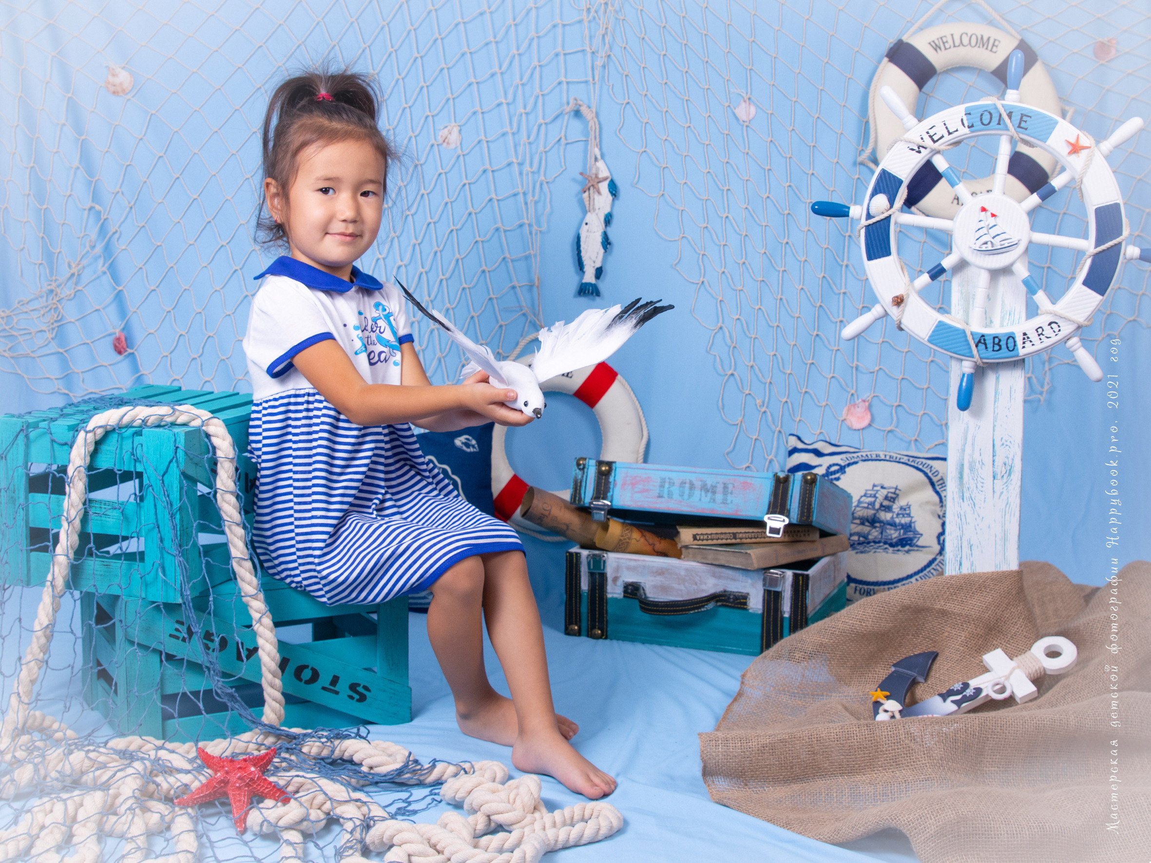 Фотосессия «Морячок». Детский фотограф в Алматы, виньетки, выпускной альбом Алматы