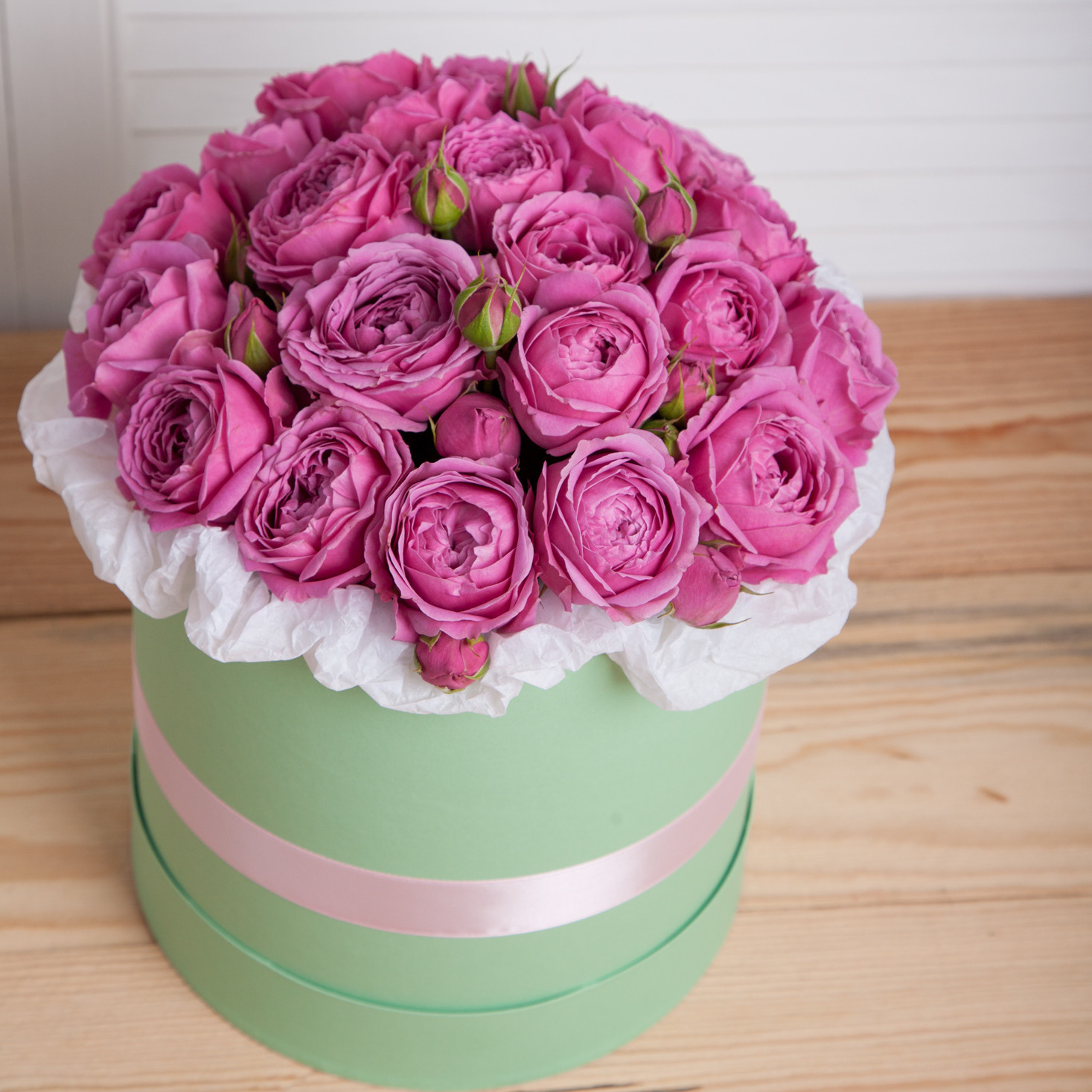 Цветы в шляпной коробке. Флорист Маргарита Гладкова