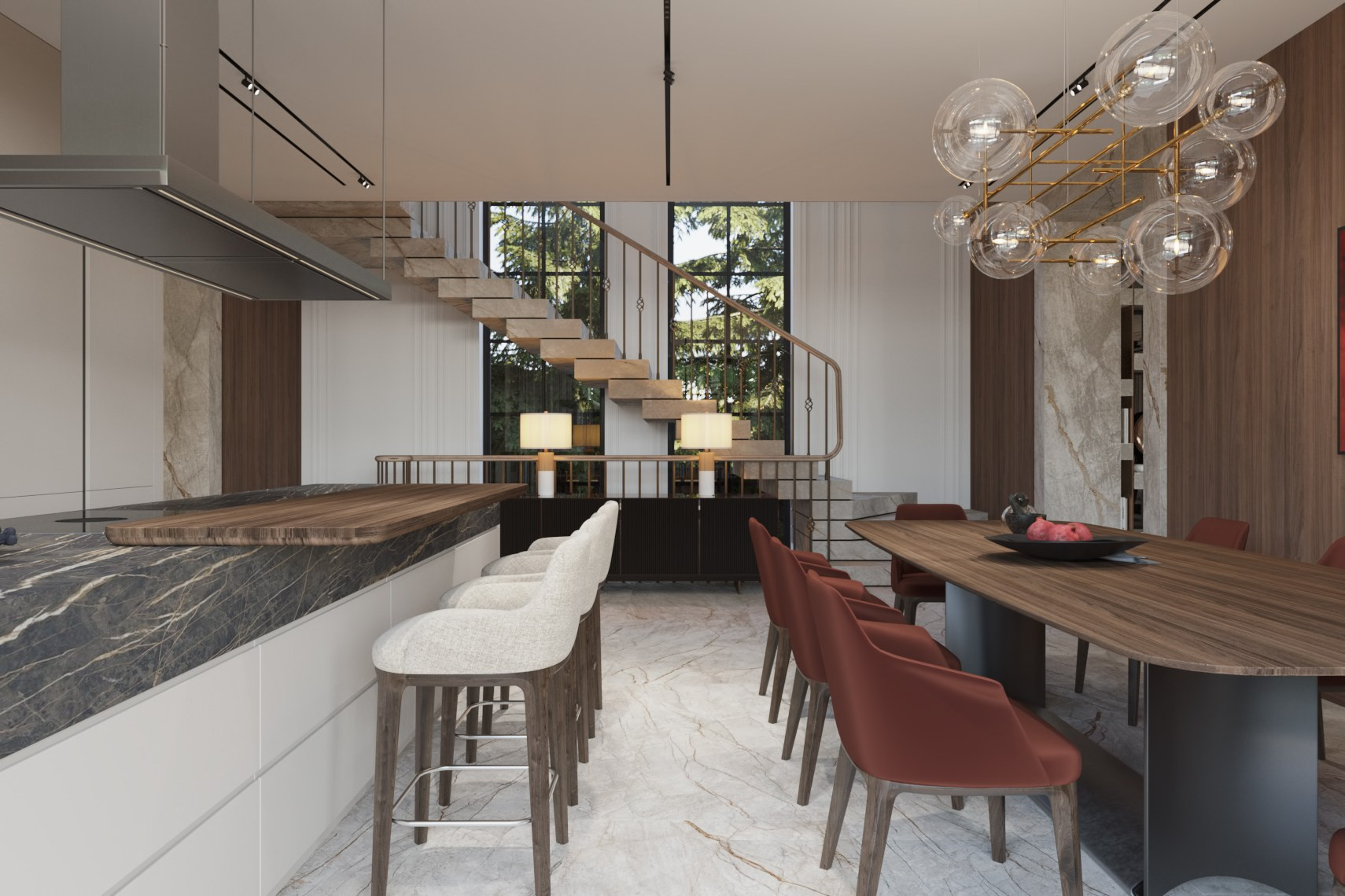 Резиденция Red House. Rezells Architects — дизайн жилых и коммерческих интерьеров