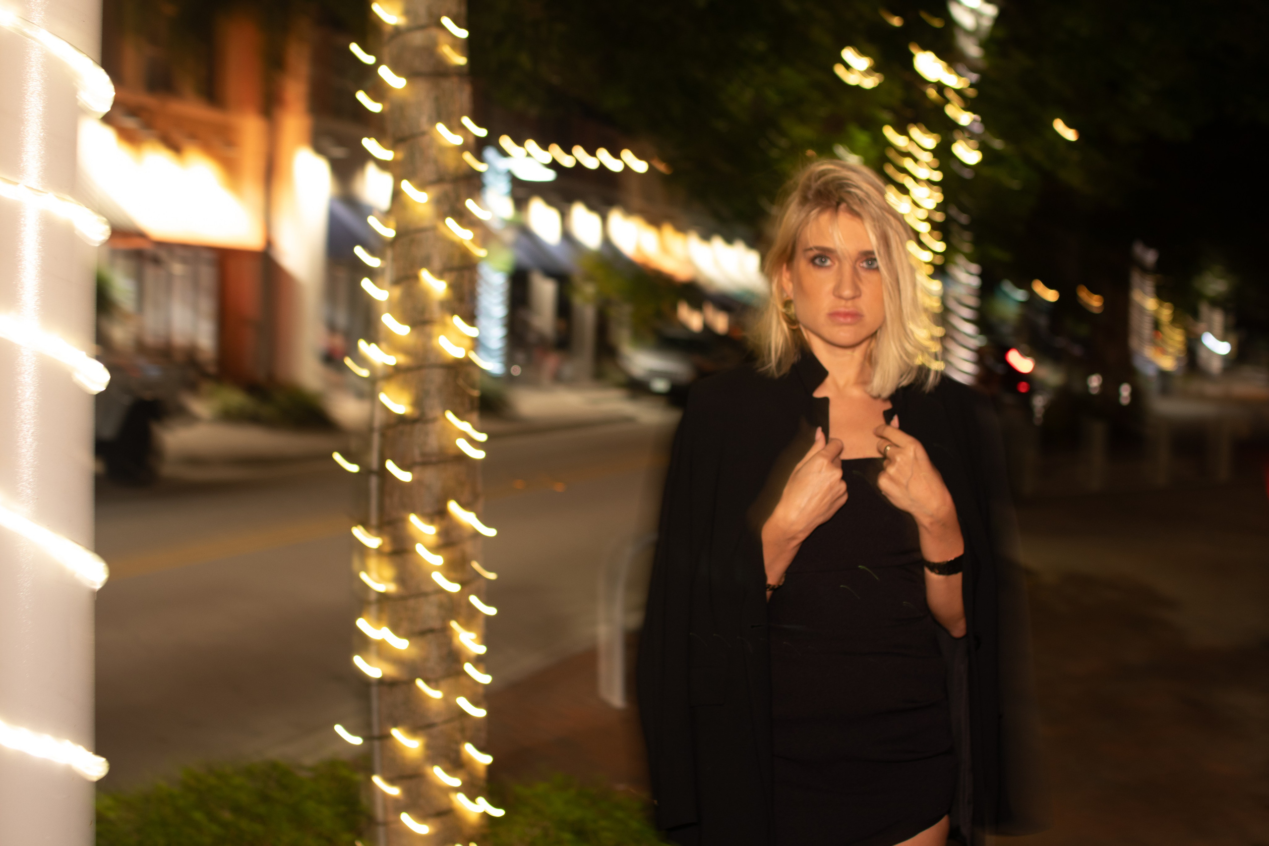 Engagement photography at Old School Square historic buildings in Delray Beach
