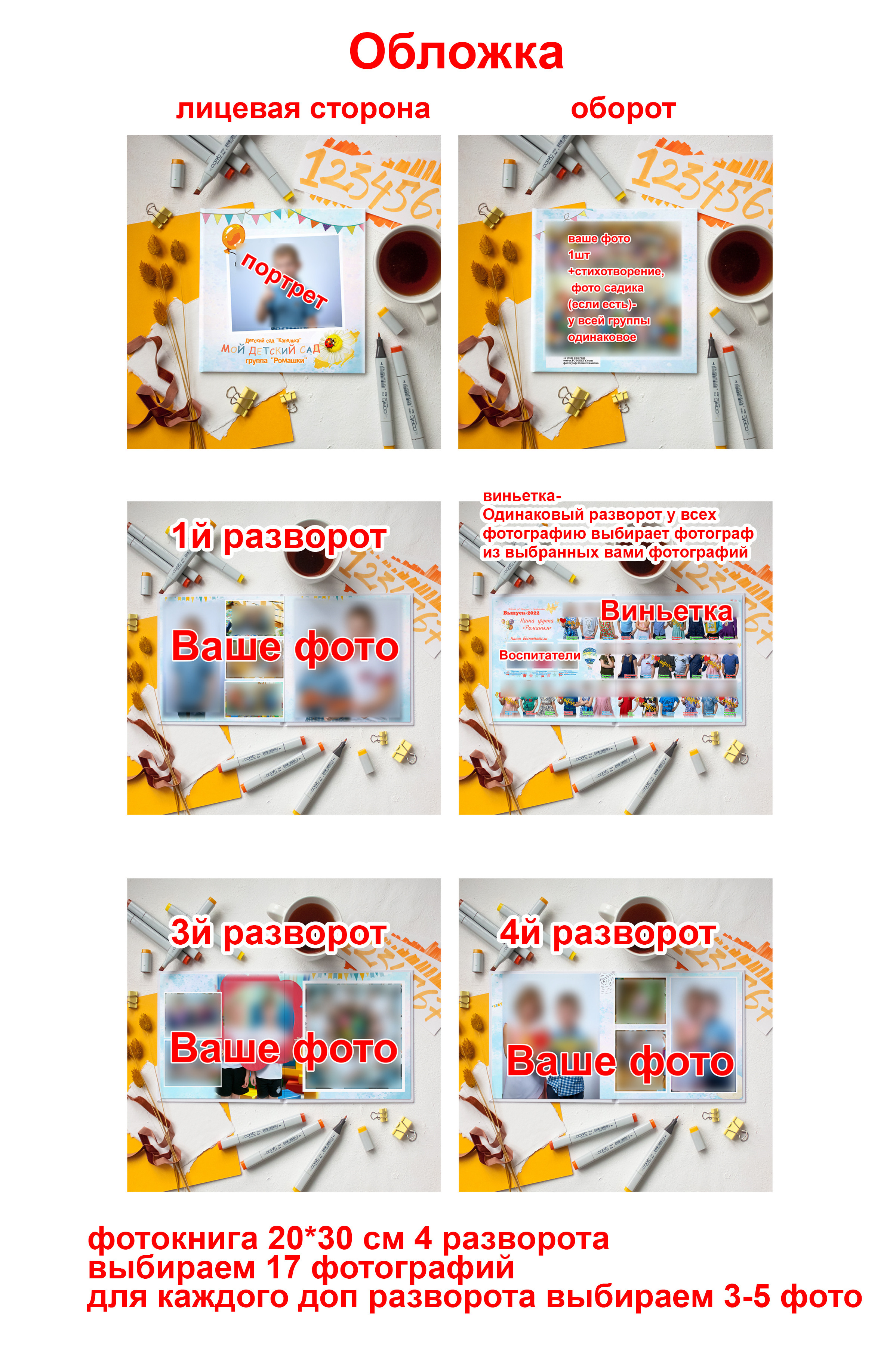 Виды фотокниг, кампановка фотографий в альбоме. Выпускной альбом Новосибирск