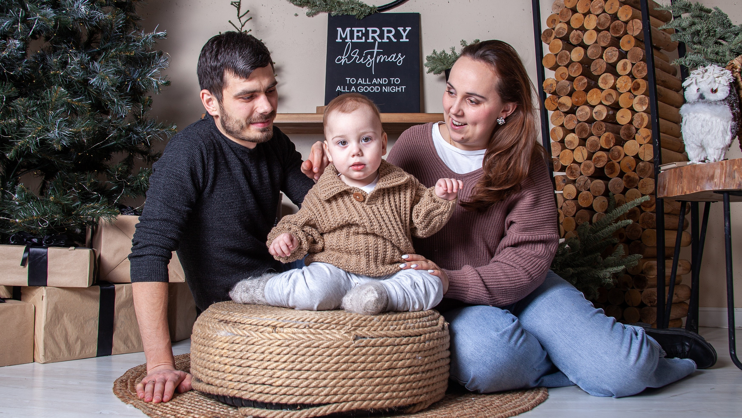 Family studio photo shoot
