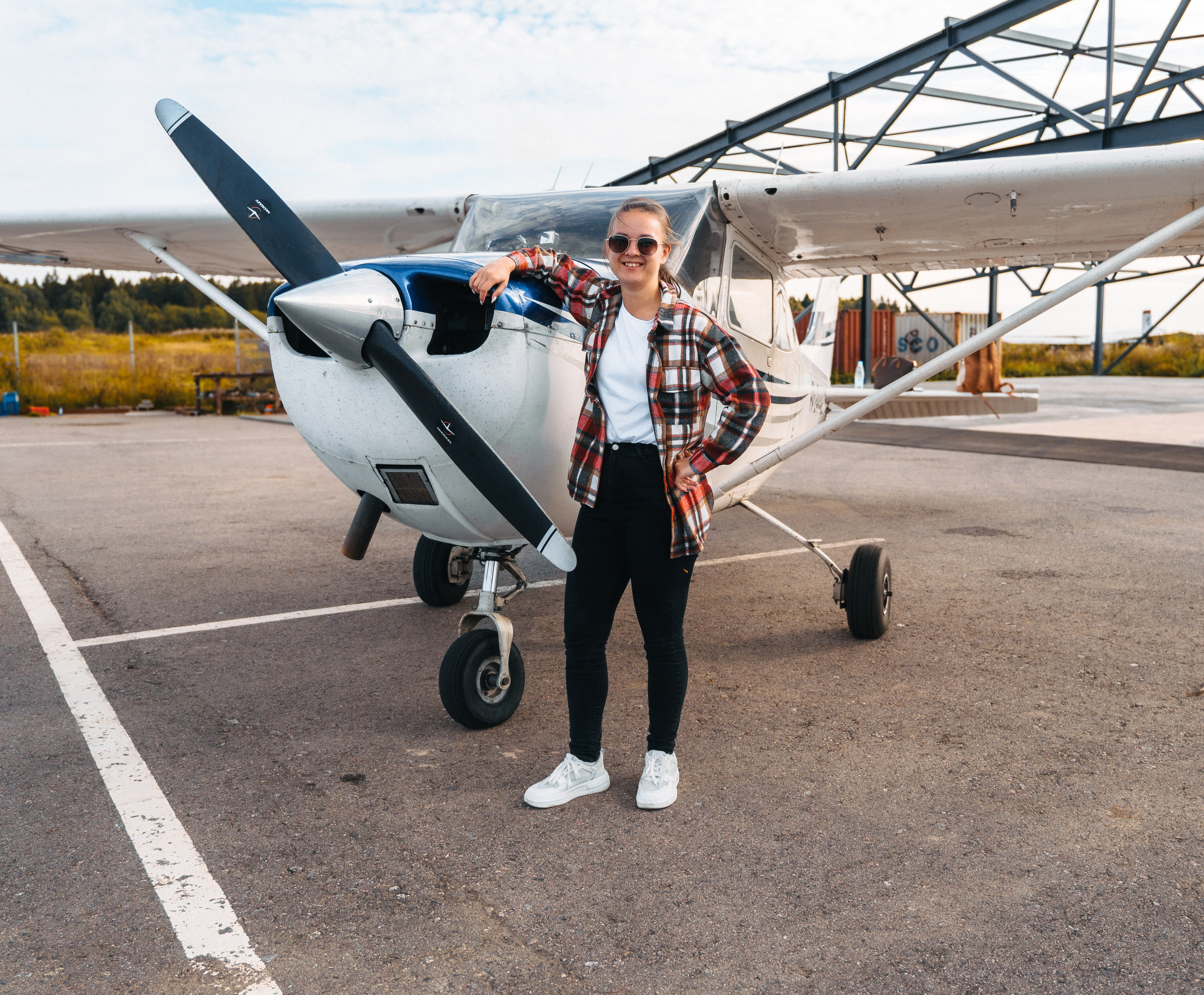 Фотосессия на аэродроме. Фотограф Александра Франк, Санкт-Петербург