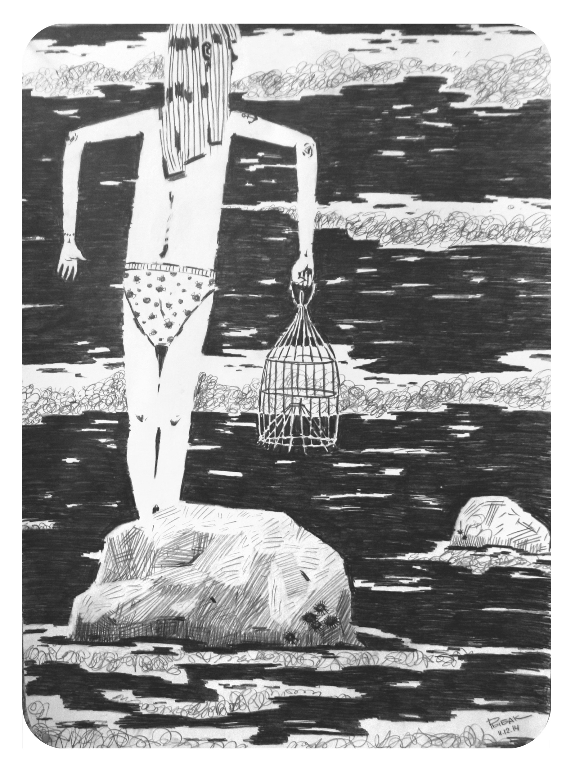 Графика 2014. Художник Рыбак Николай