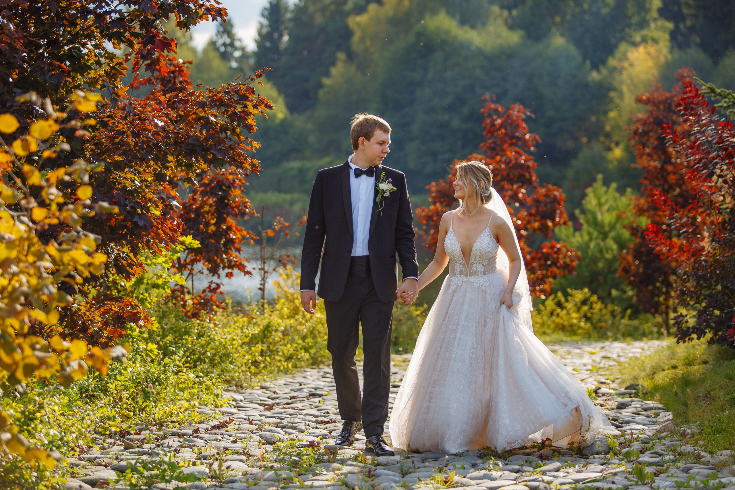 Свадебная фотосессия в парк отеле Креатово Раменское. Свадебный фотограф Москва и МО Сергей Киржаев
