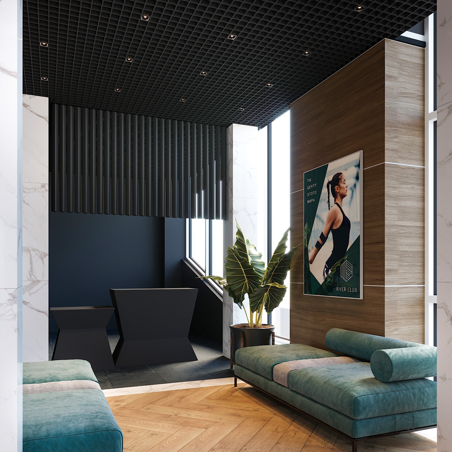 River club. Архитектурно-дизайнерское бюро ROOMS