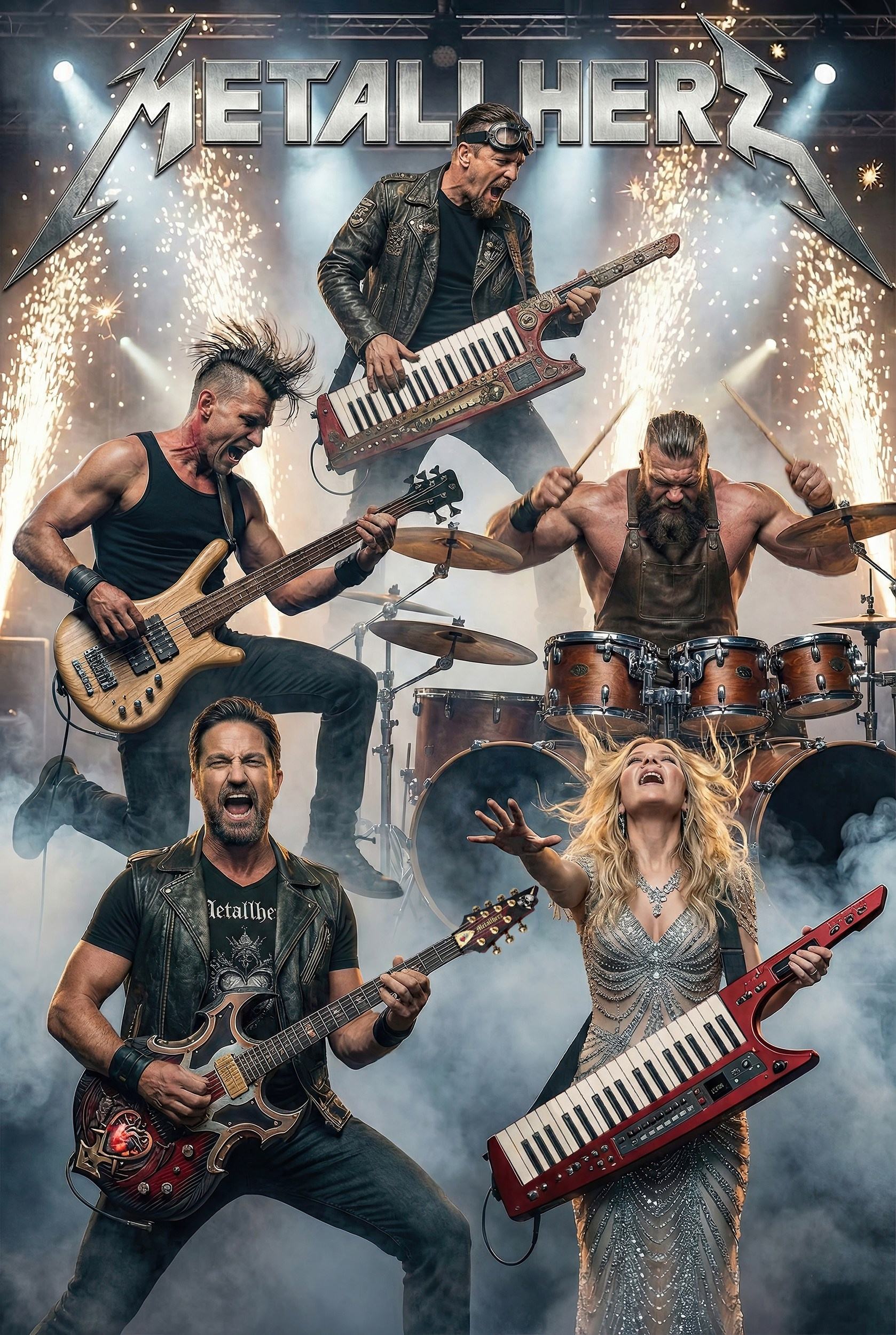 Плакат группы Metallherz - индастриал и симфоник метал.