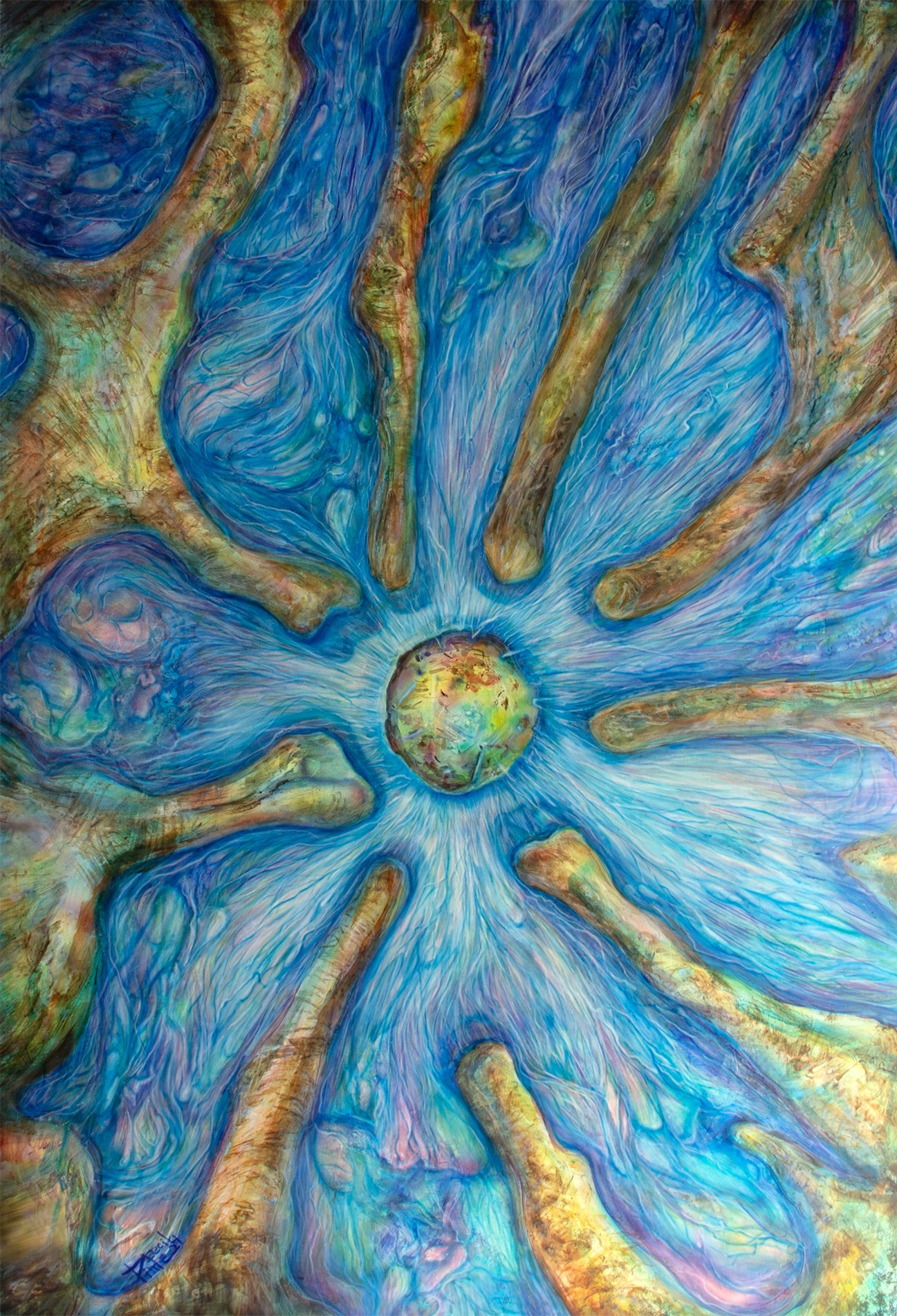 «FLUCTUACIÓN №9». Artista - Fluctuaciones. Estoy realizando un estudio de la evolución artística del arte, que conduce a la aparición de la perspectiva histór
