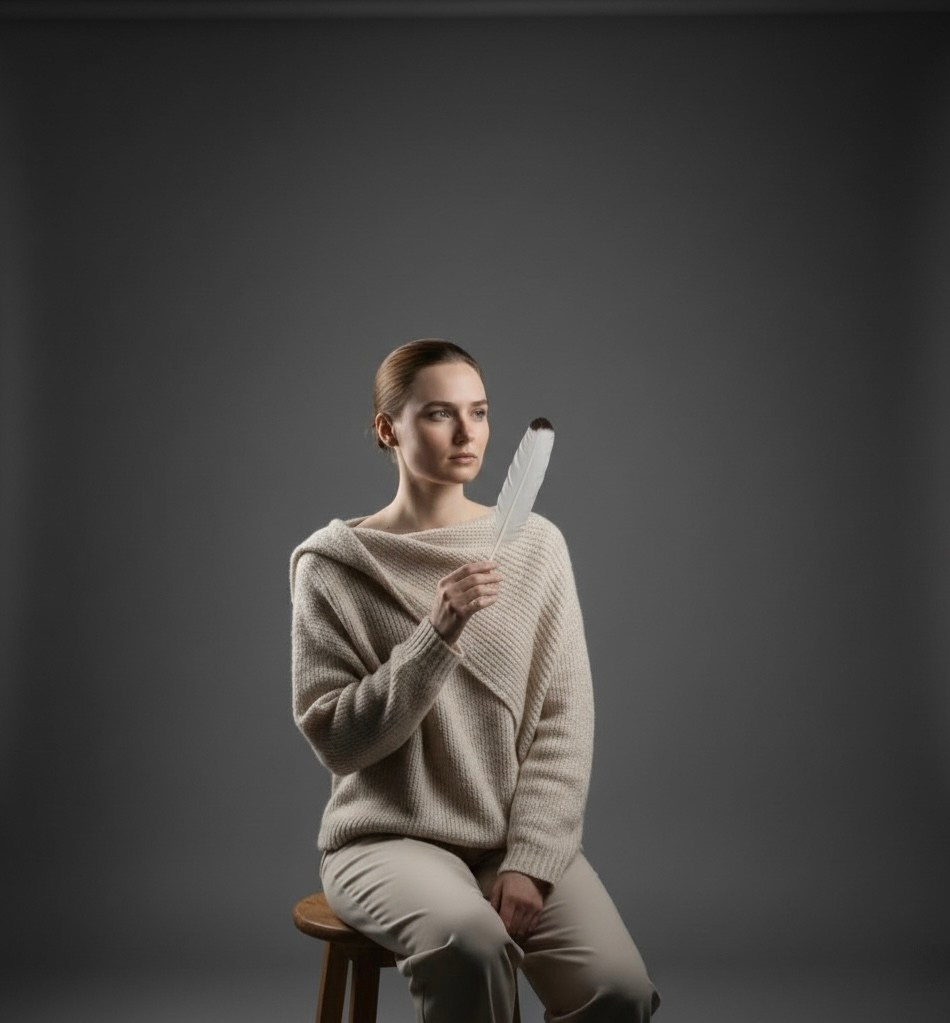 Минимализм в портретной съёмке: как сделать сильный кадр с помощью одного предмета и света. Лобазненков Дмитрий — фотограф в Москве