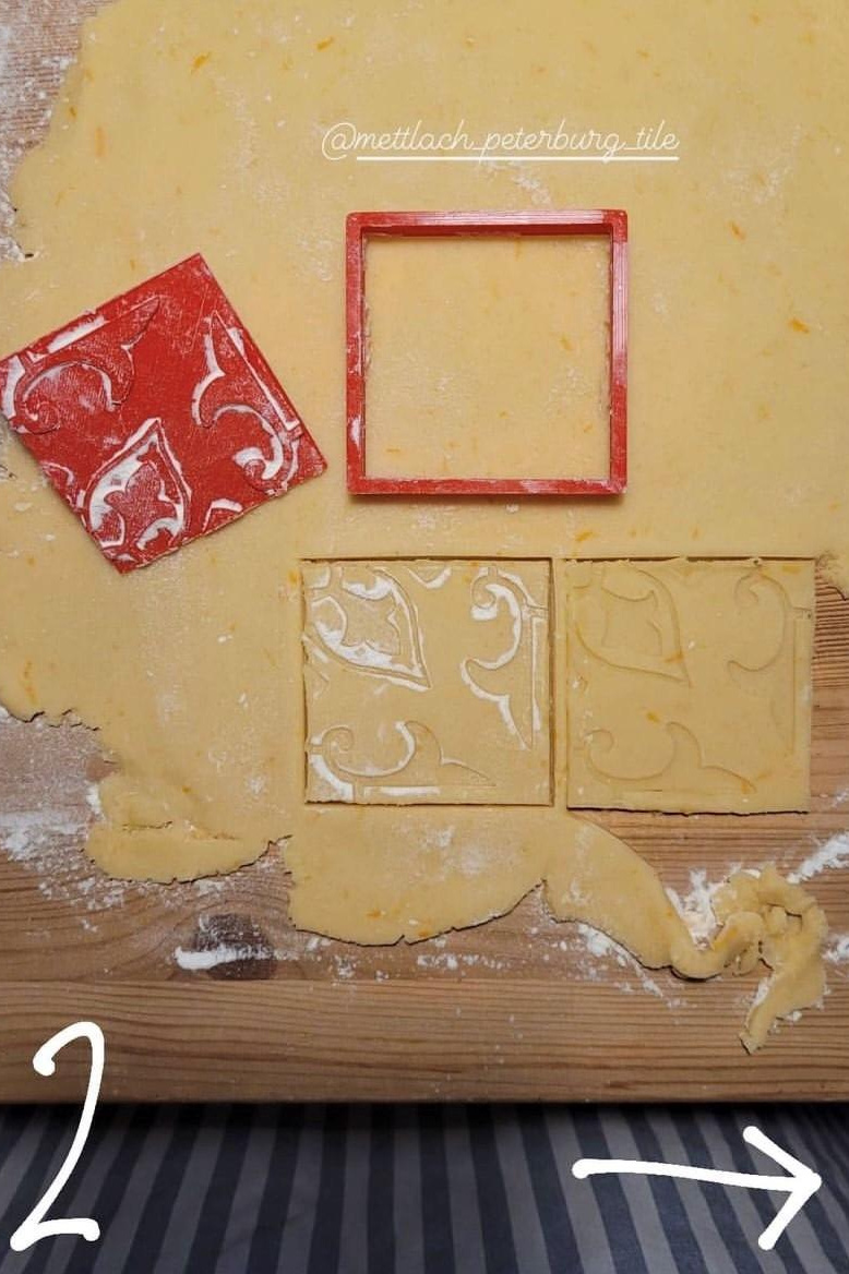 Форма для печенья № 1. Метлахская плитка парадных Санкт-Петербурга