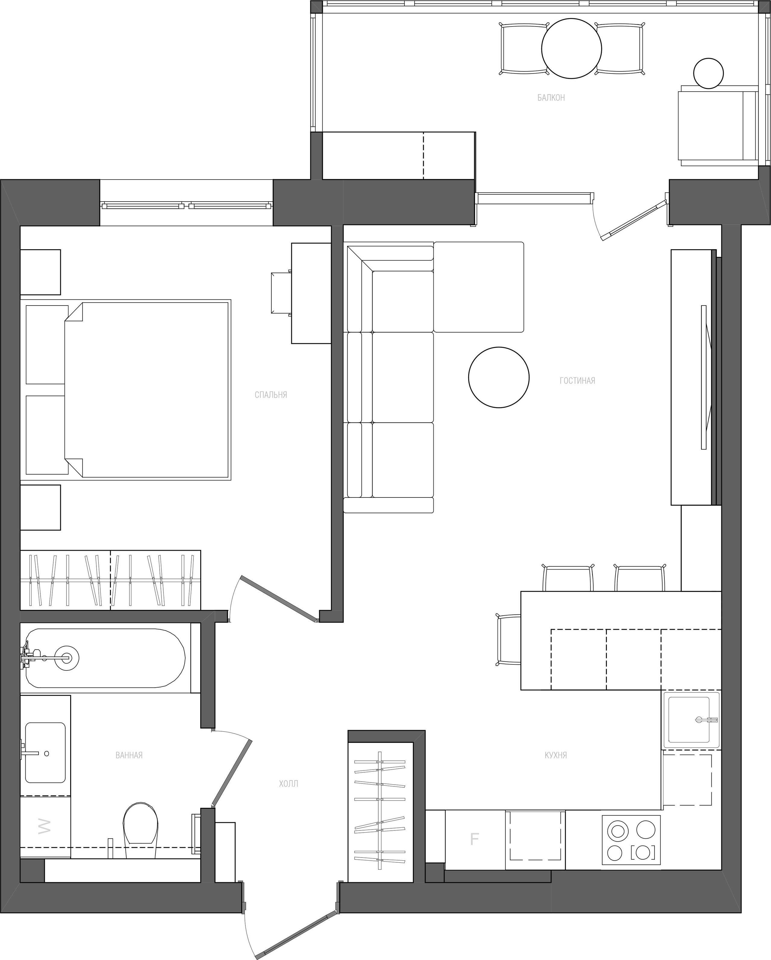 Проект KAI. Дизайн интерьера в Новосибирске, Мире, Онлайн | Студия дизайна интерьера TWOREZ