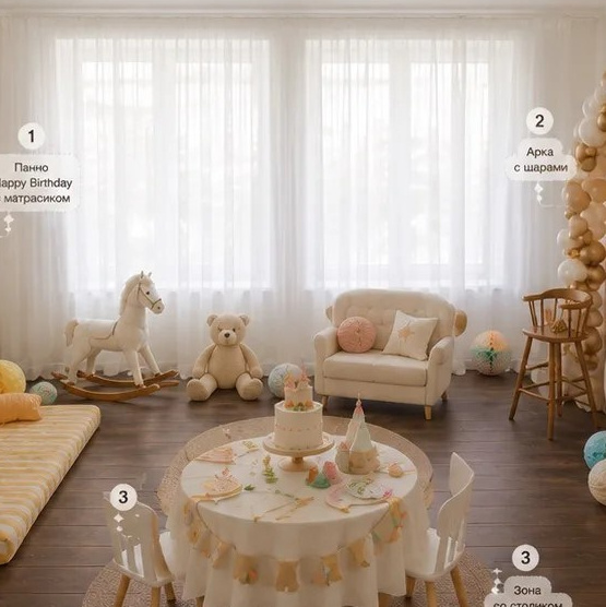 Фотостудия Roomy в Краснодаре | Семейные и детские съёмки дней рождения от 1 до 5 лет, аренда зала фотостудии