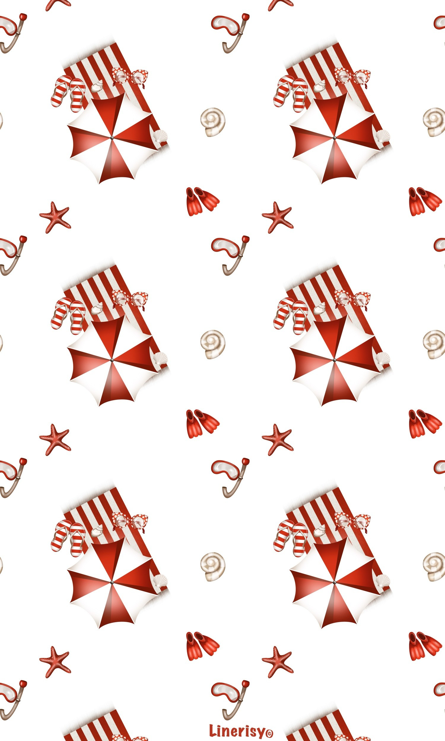 Морские паттерны. Художник-иллюстратор Евгения Бекренёва