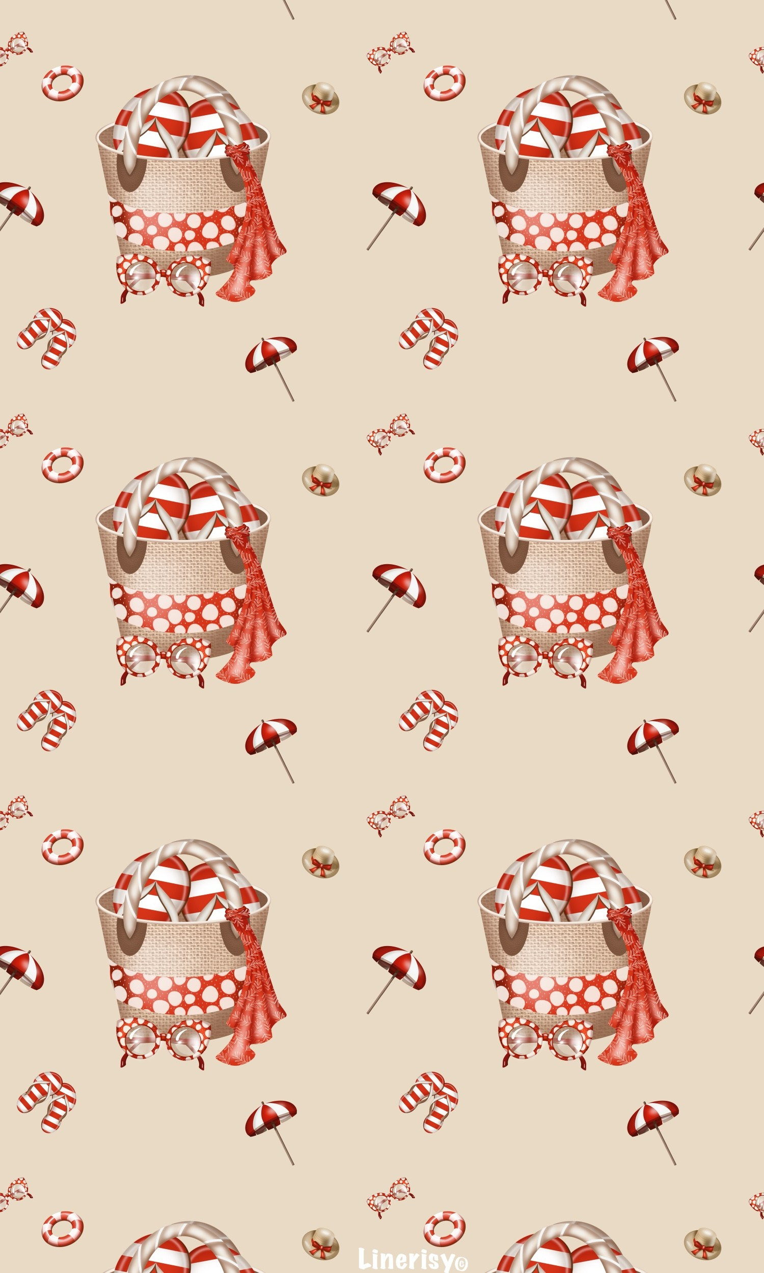 Морские паттерны. Художник-иллюстратор Евгения Бекренёва