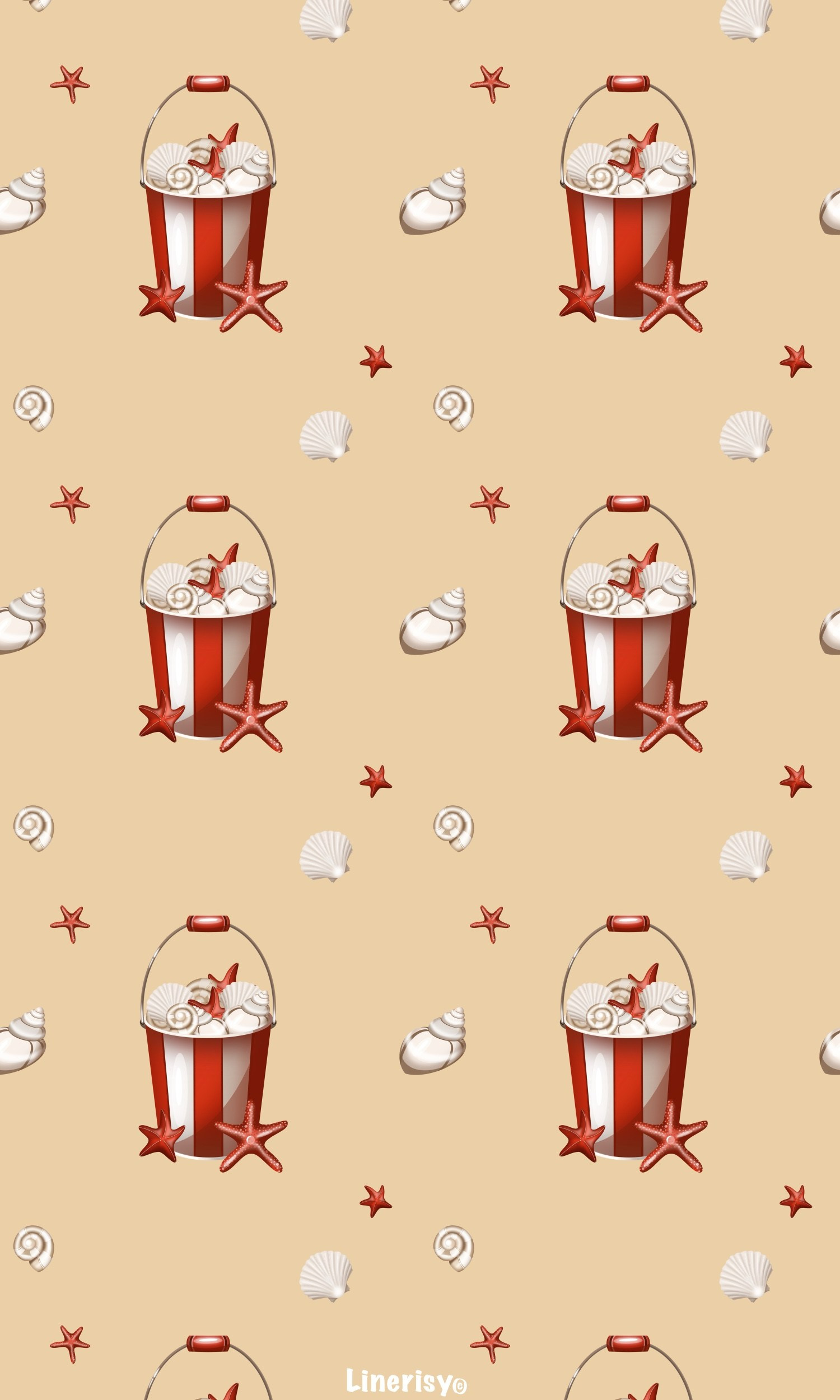 Морские паттерны. Художник-иллюстратор Евгения Бекренёва