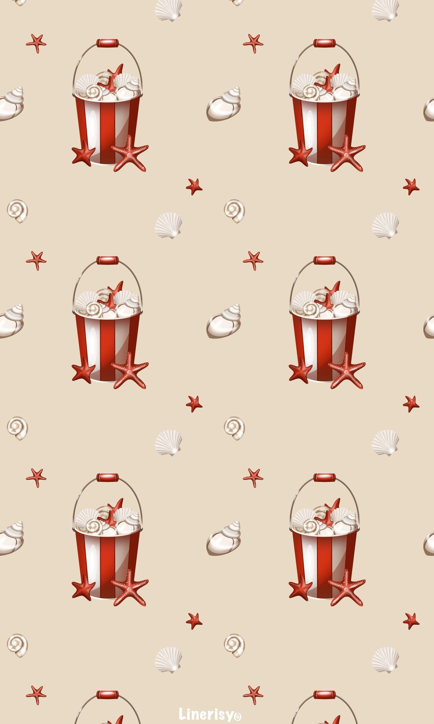 Морские паттерны. Художник-иллюстратор Евгения Бекренёва