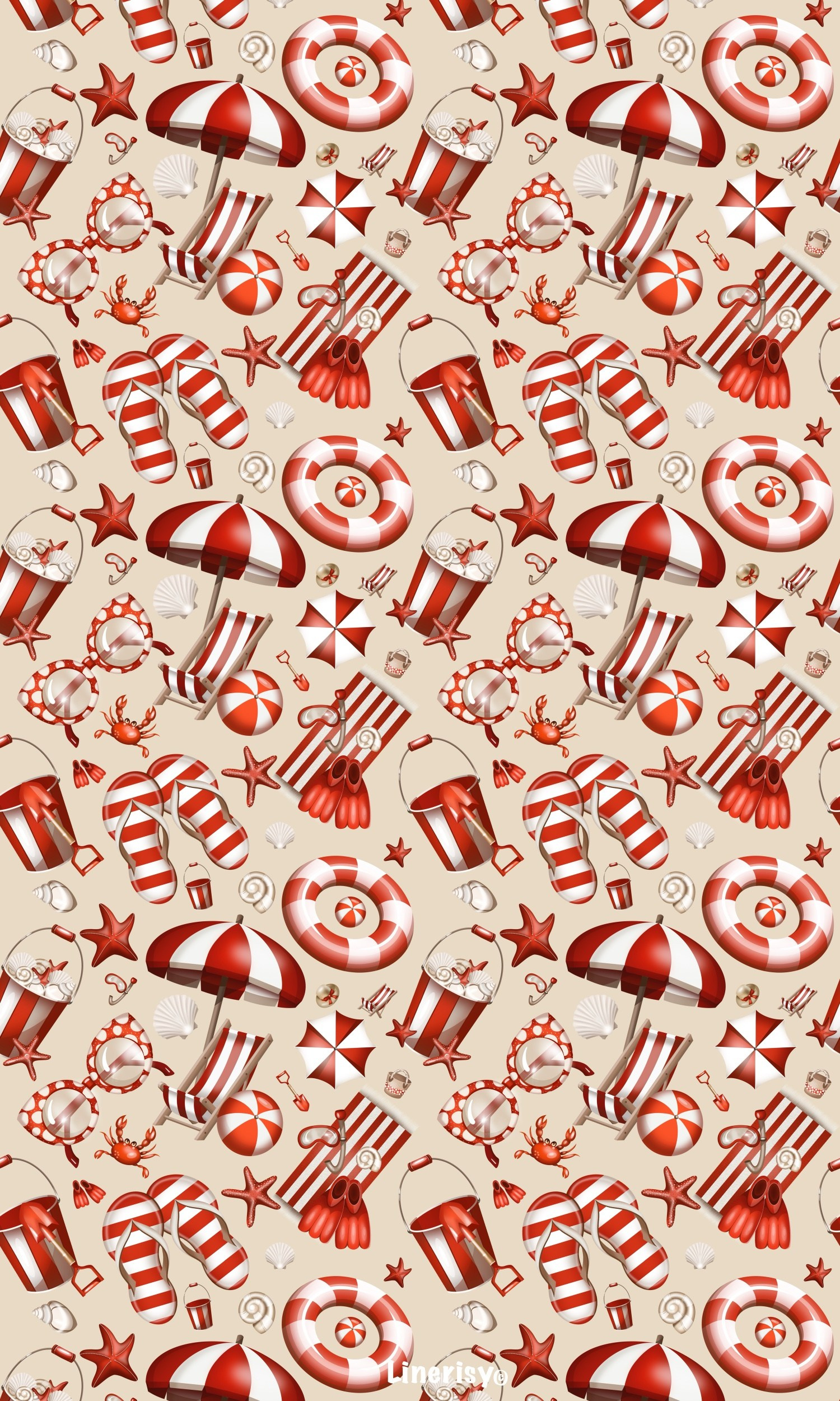 Морские паттерны. Художник-иллюстратор Евгения Бекренёва