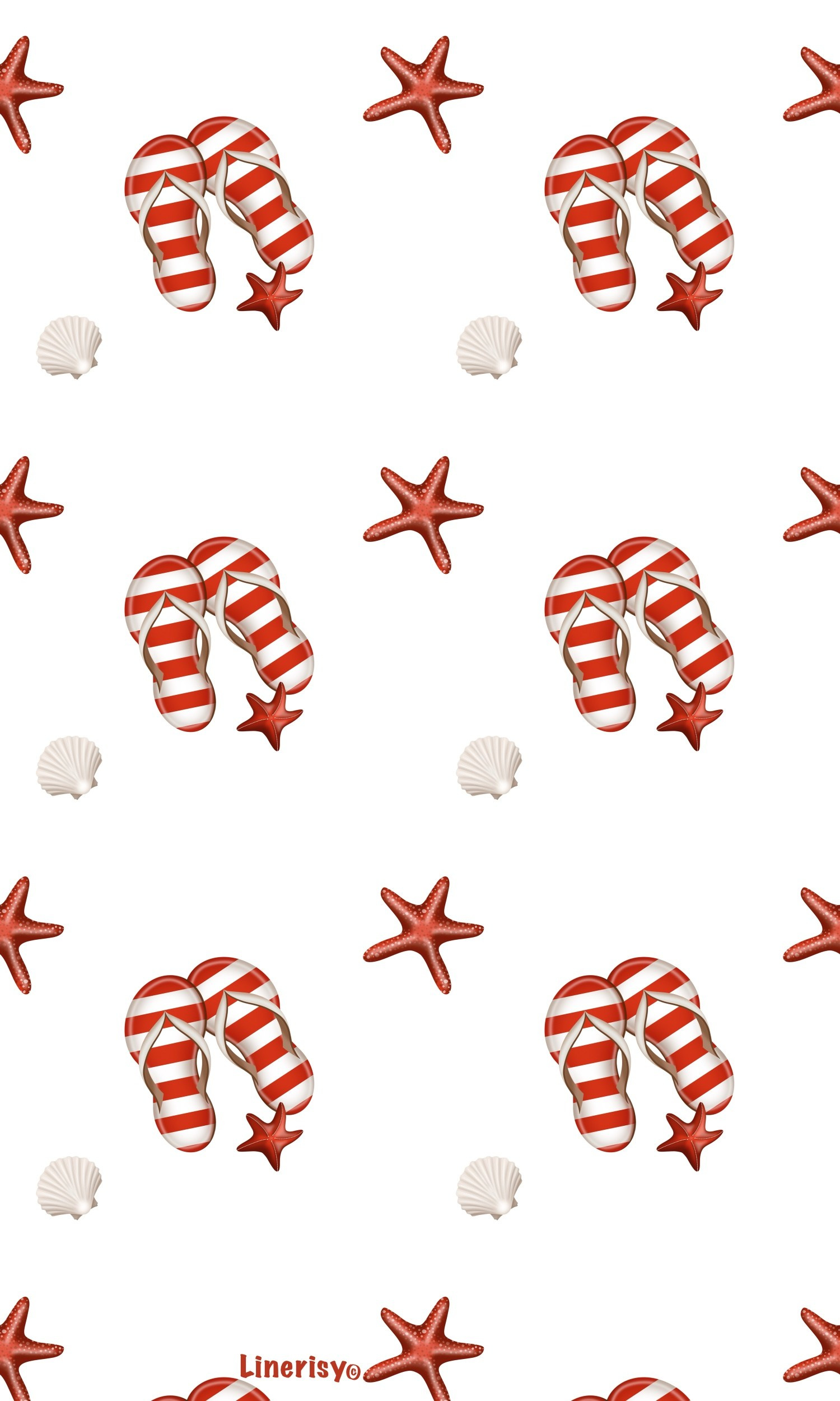 Морские паттерны. Художник-иллюстратор Евгения Бекренёва