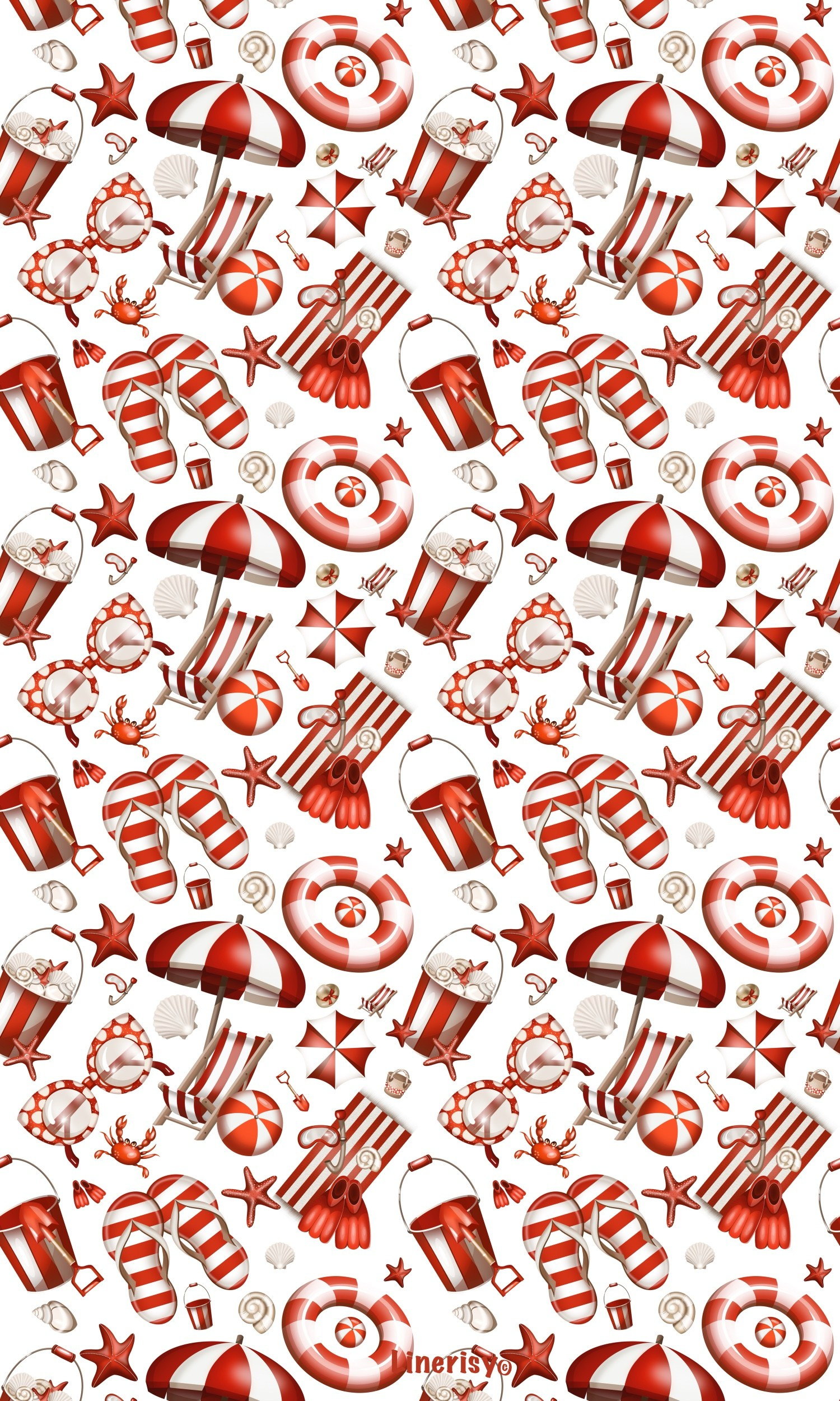 Морские паттерны. Художник-иллюстратор Евгения Бекренёва