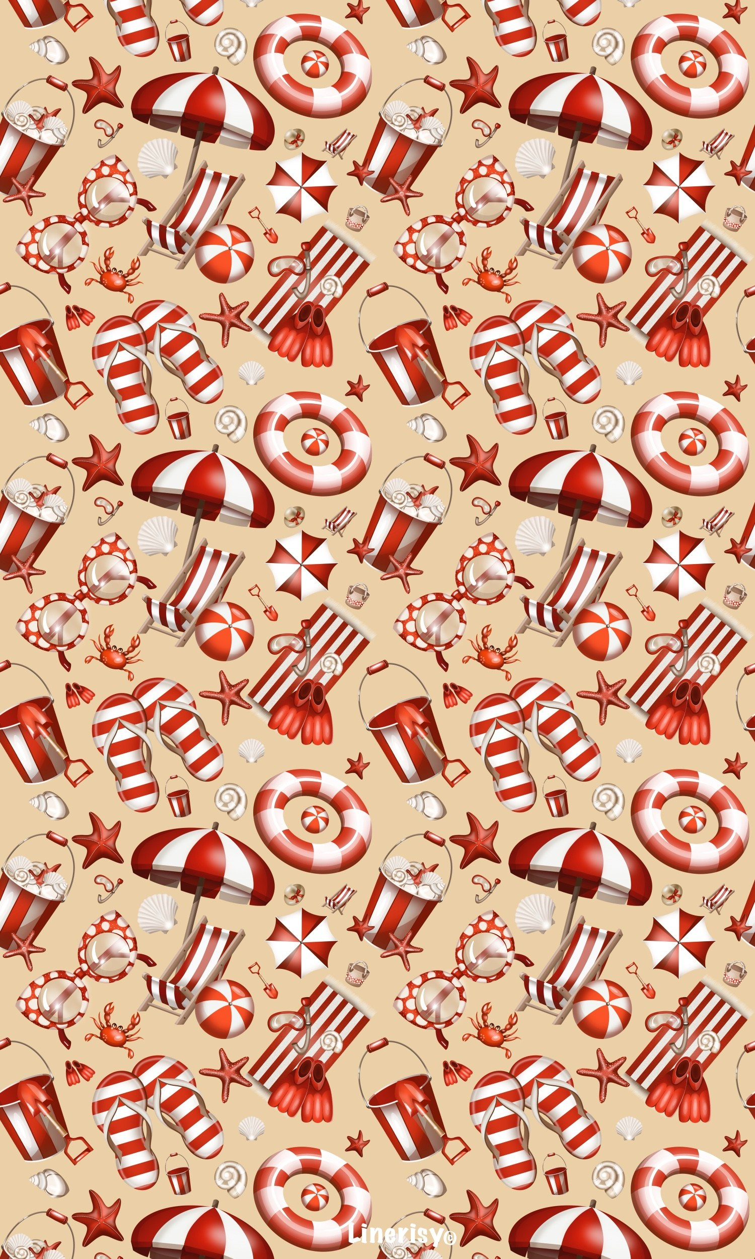 Морские паттерны. Художник-иллюстратор Евгения Бекренёва