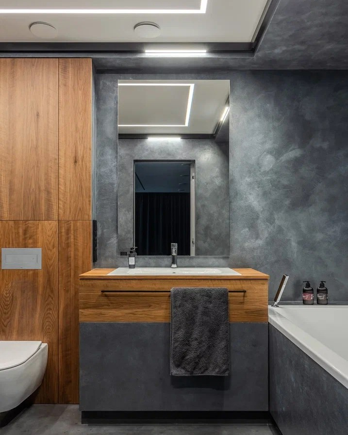 Квартира для молодого IT-специалиста площадью 250 м² на 21 этаже. Студия дизайна интерьера «Строчка» | Москва, Санкт-Петербург, Самара, Казань, Тольятти, Ульяновск и другие города России