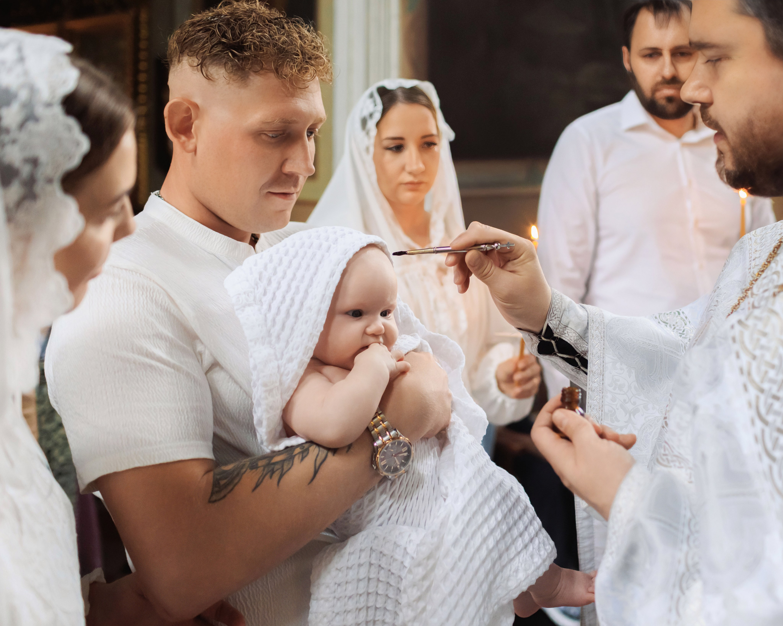Крещение в храме Спаса Нерукотворного Образа | Фотограф