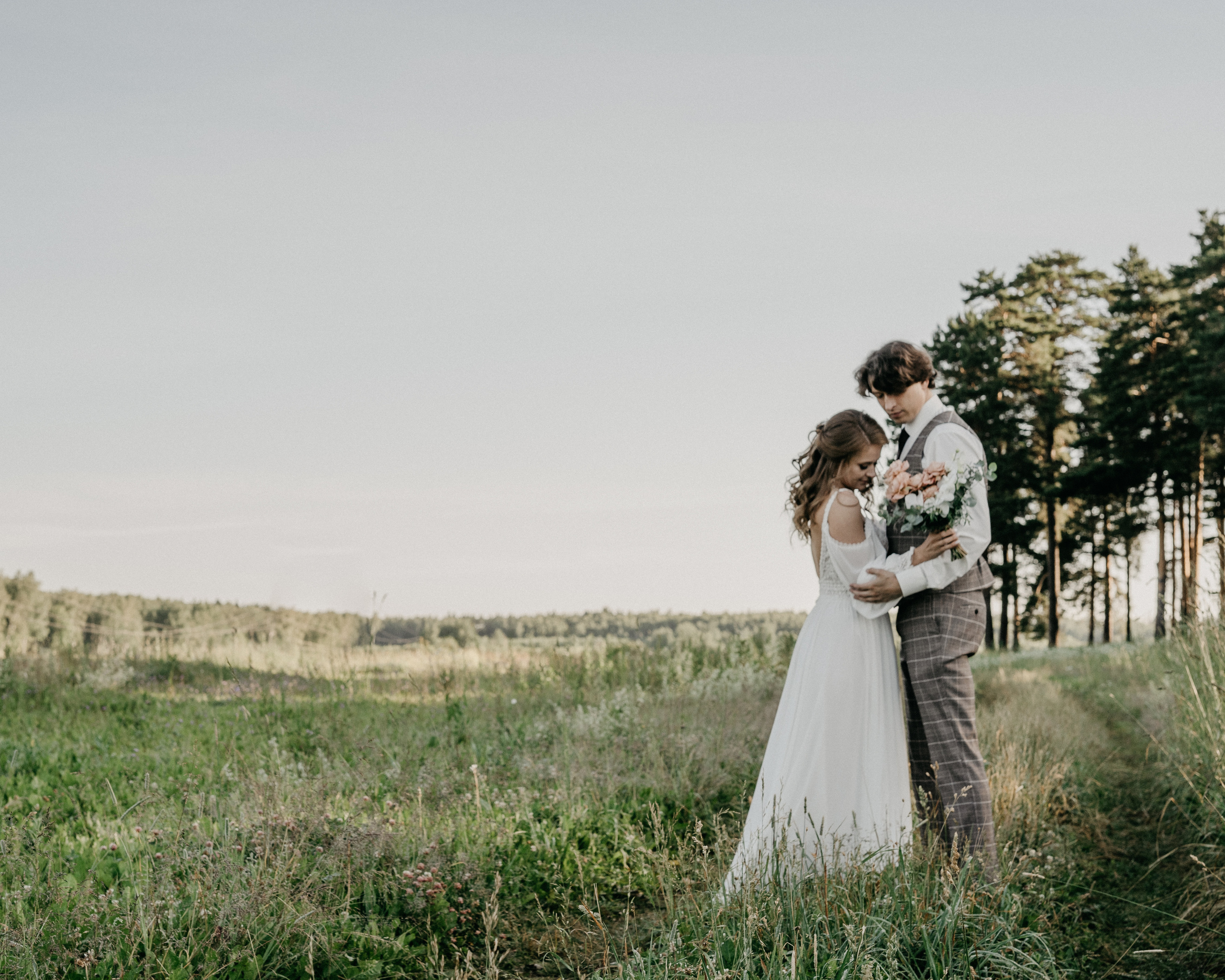 Уютная фотосессия в поле