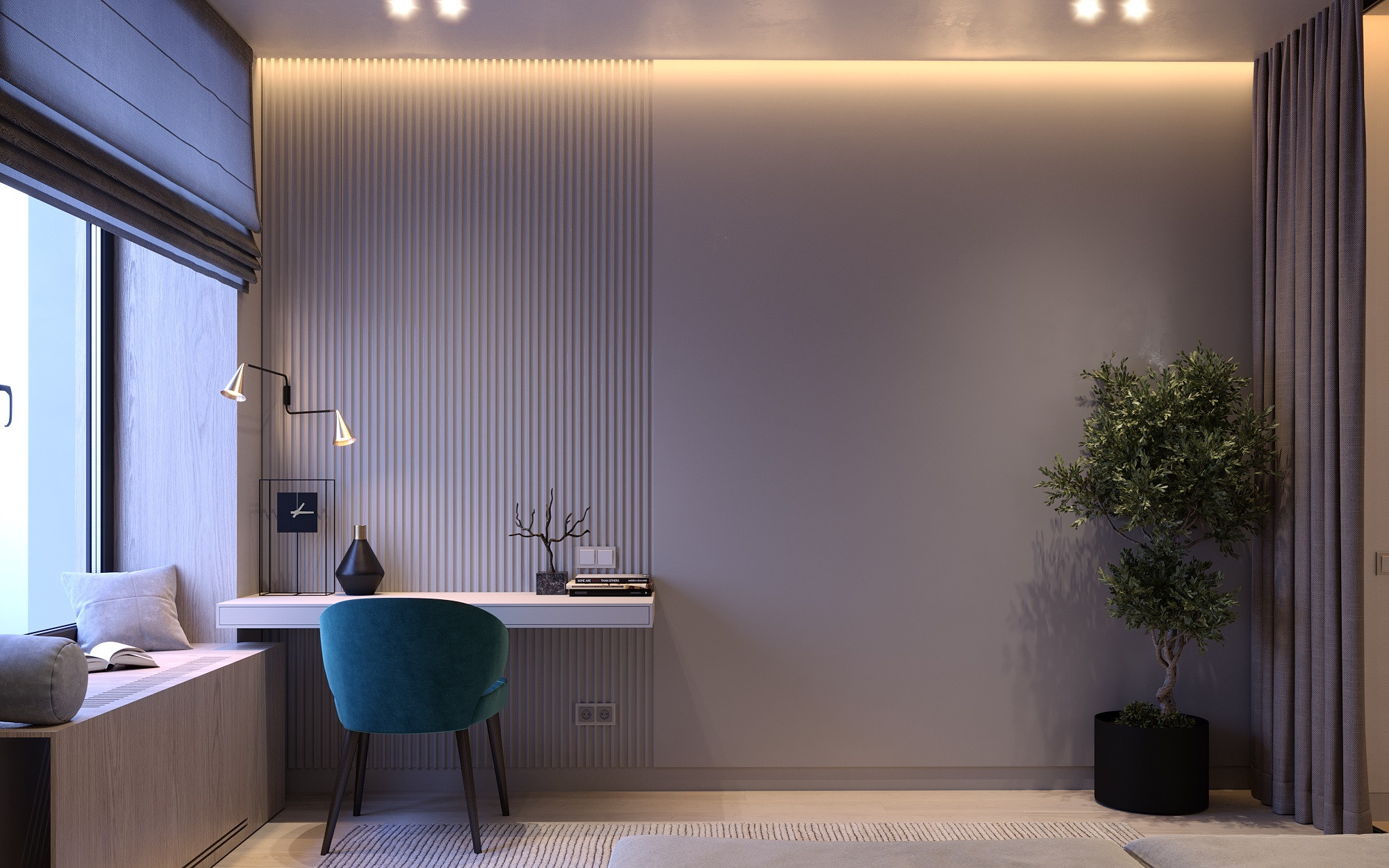 Квартира ЖК Графит 87-34 Игорь. Архитектурно-дизайнерское бюро ROOMS