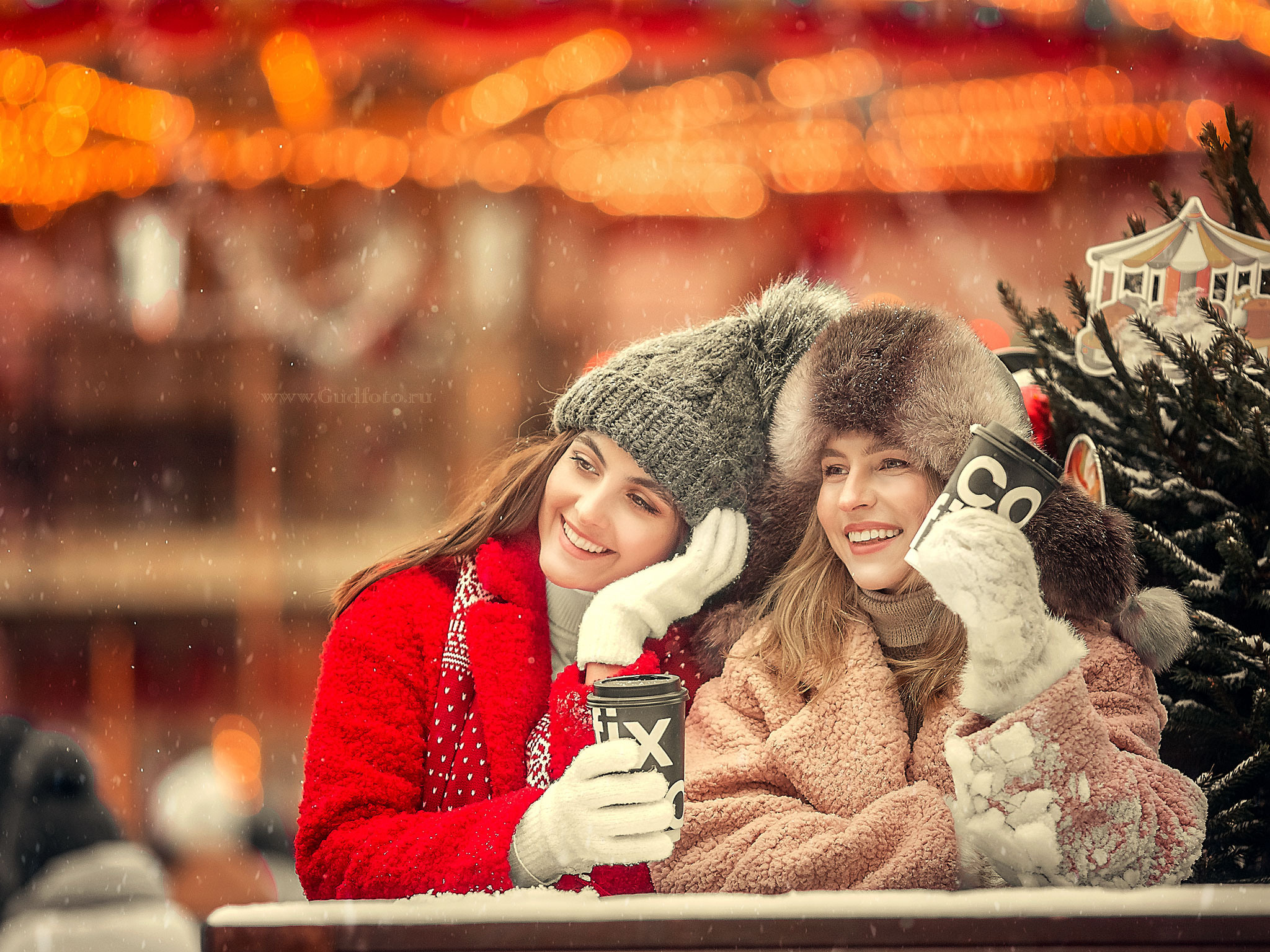 Новый год 2021. Детский и семейный фотограф с животными в Москве Гурьева Надежда