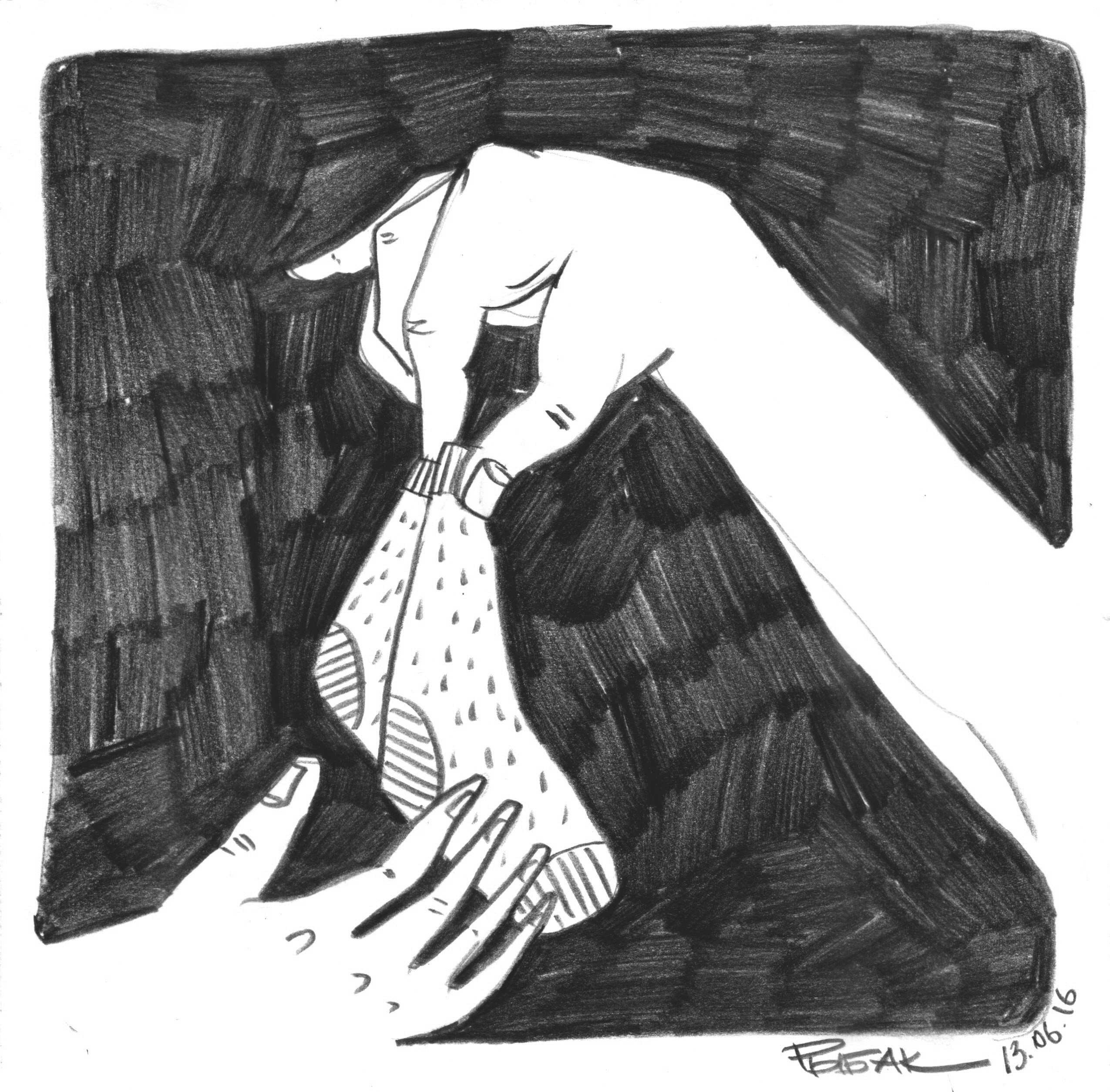 Серия Когда ночуешь не дома. Художник Рыбак Николай