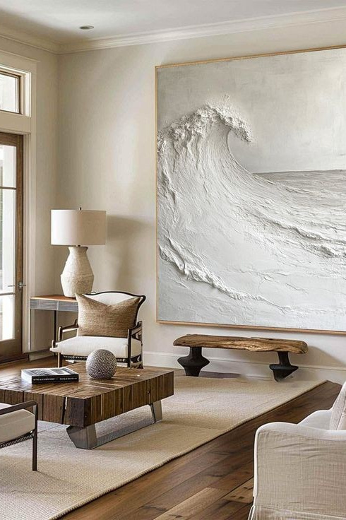 ВОЛНА 67.000 RUB. MONA-ART. Студия авторского декора на заказ: зеркала-скалы по вашим размерам, столики, 3D панно, интерьерные картины, торшеры, светильники,