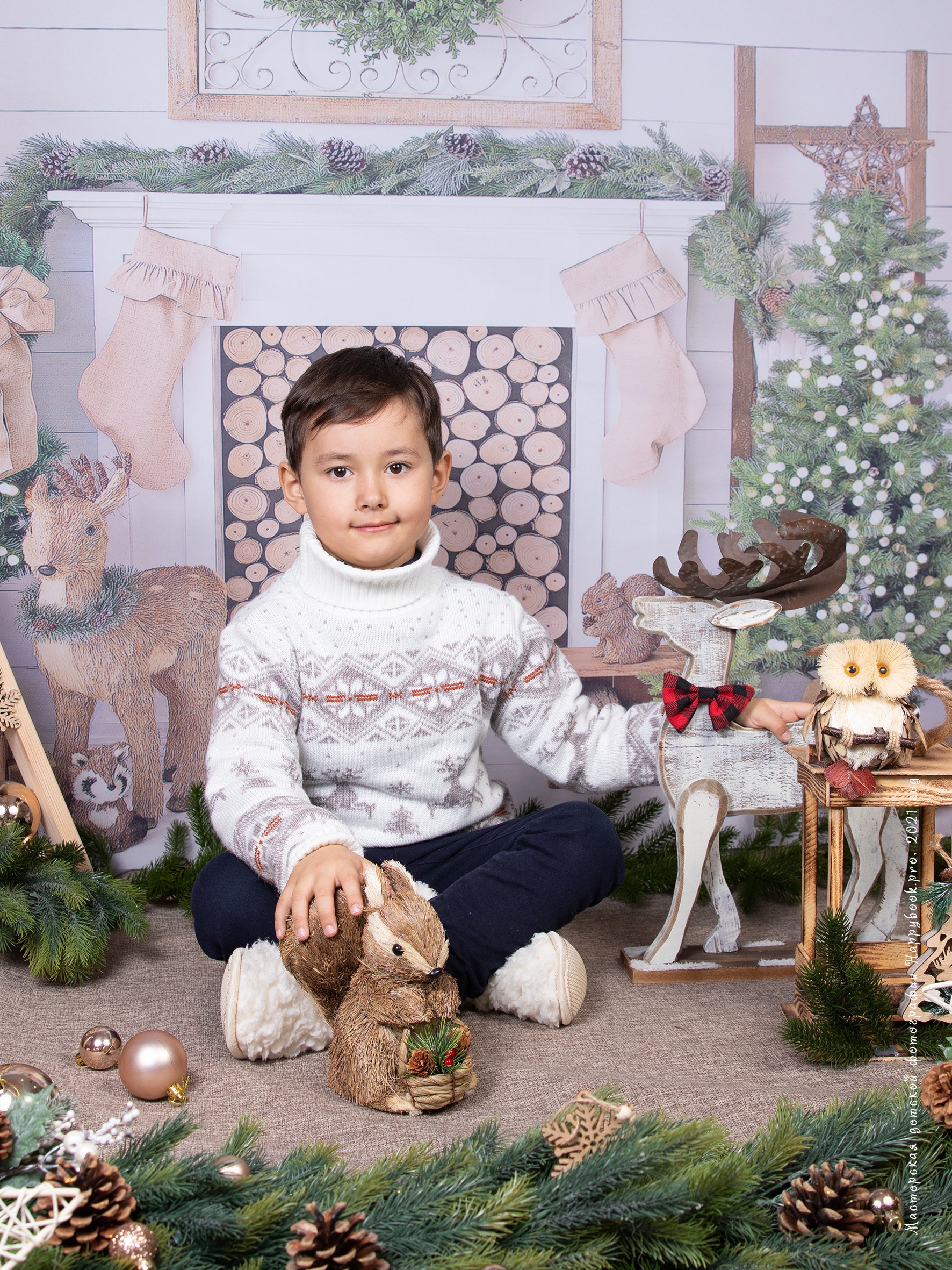 Новогодняя сказка. Детский фотограф в Алматы, виньетки, выпускной альбом Алматы