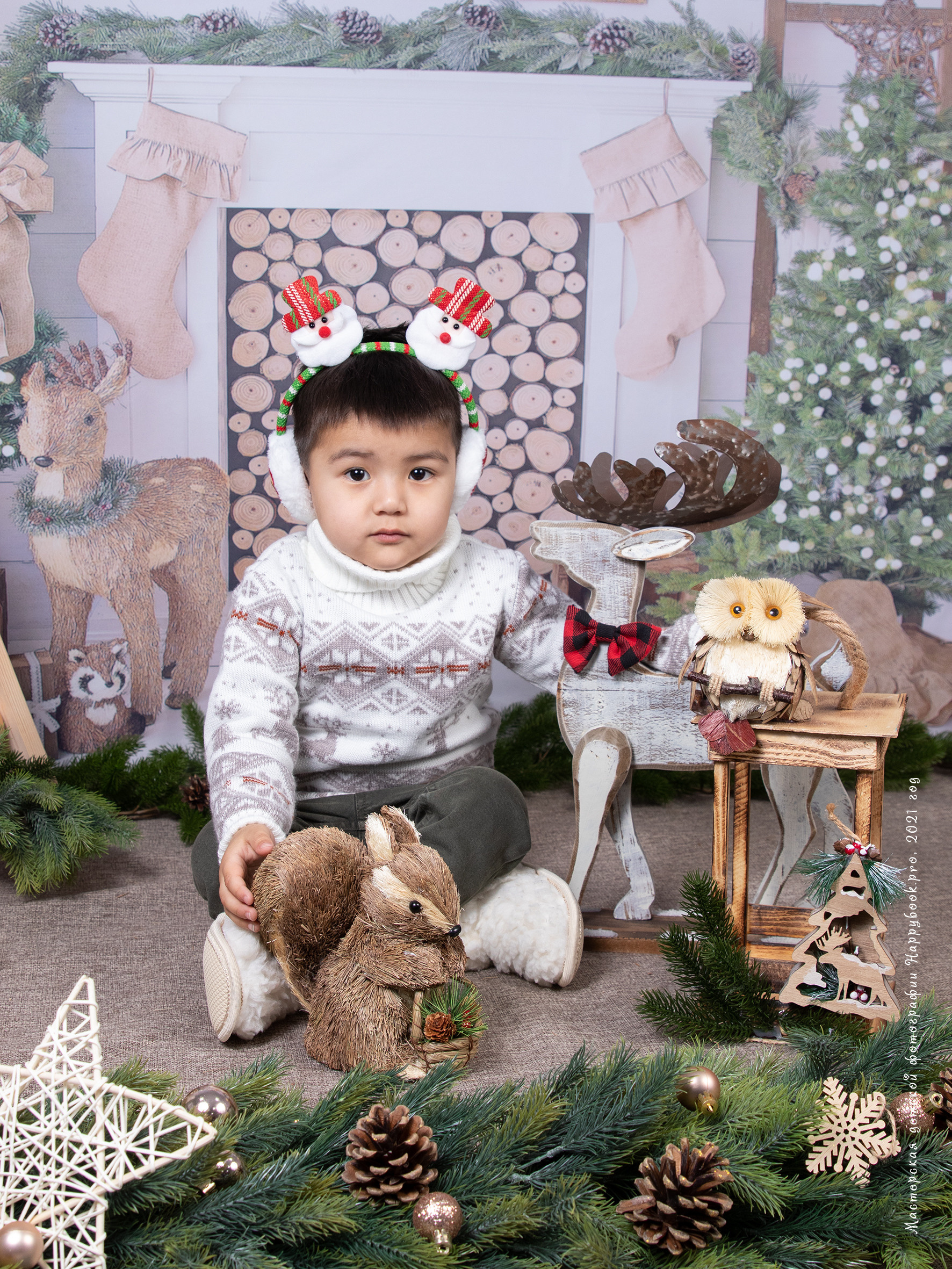 Новогодняя сказка. Детский фотограф в Алматы, виньетки, выпускной альбом Алматы