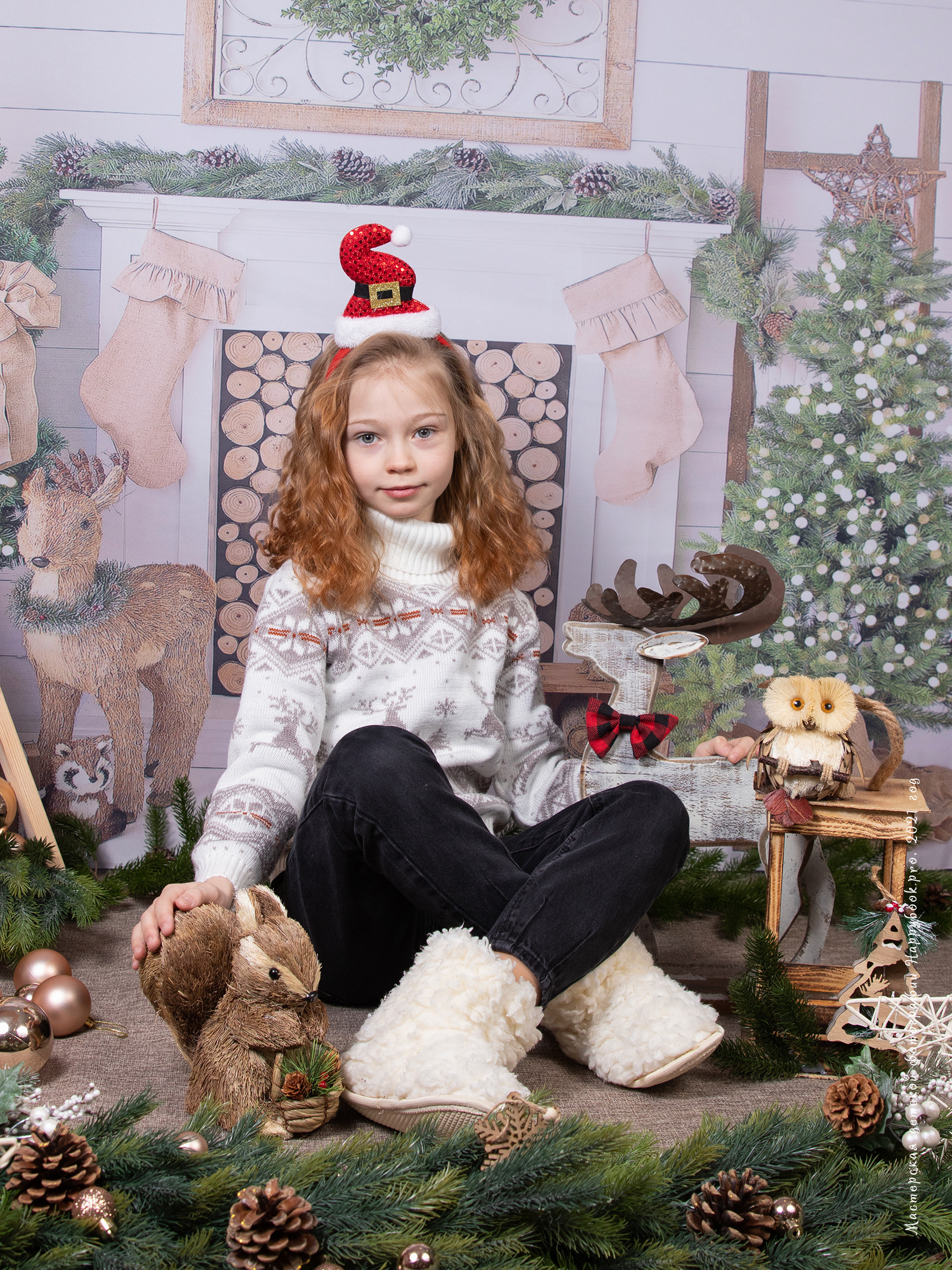 Новогодняя сказка. Детский фотограф в Алматы, виньетки, выпускной альбом Алматы