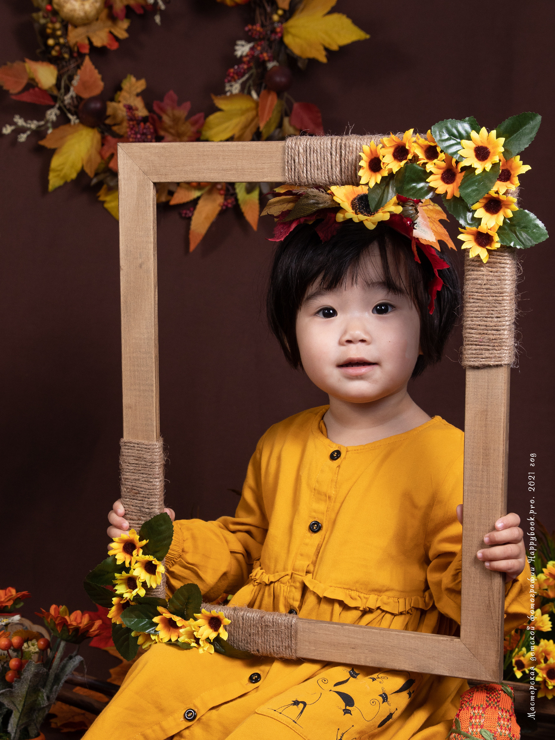 Краски осени. Детский фотограф в Алматы, виньетки, выпускной альбом Алматы