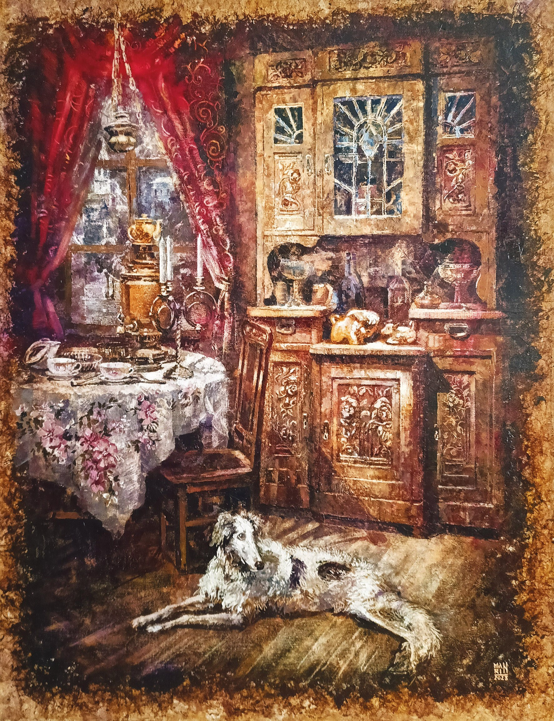 картины, интерьерные картины, картины маслом, масло, природа, живопись, Нижний Новгород, город, картина с Нижнем Новгородом, виды Нижнего, церковь, картина с церковью, усадьба, старина, ретро стиль, прогулка по Нижнему, осень, осенняя картина, Старый Нижний, нижегородские виды, панорама, старый город, купить картину, картина в подарок, интерьер, собака, старина, натюрморт, старинный интерьер