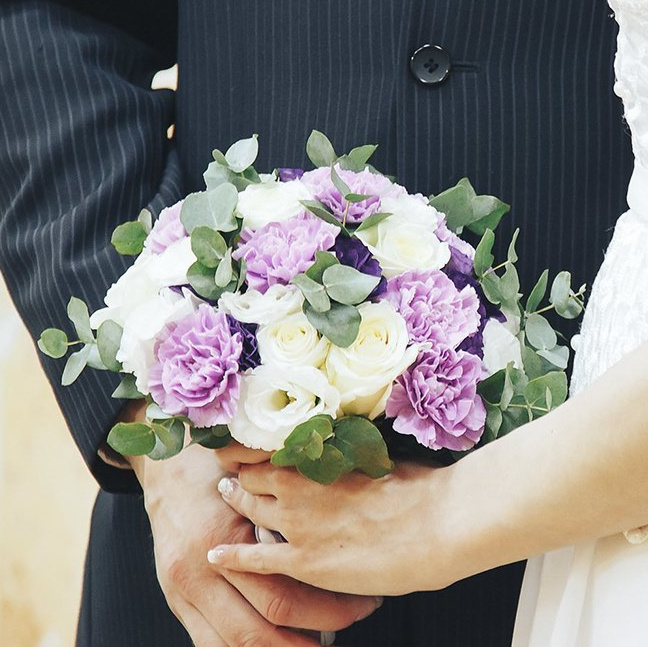 Букет невесты сиреневый. Флорист Маргарита Гладкова