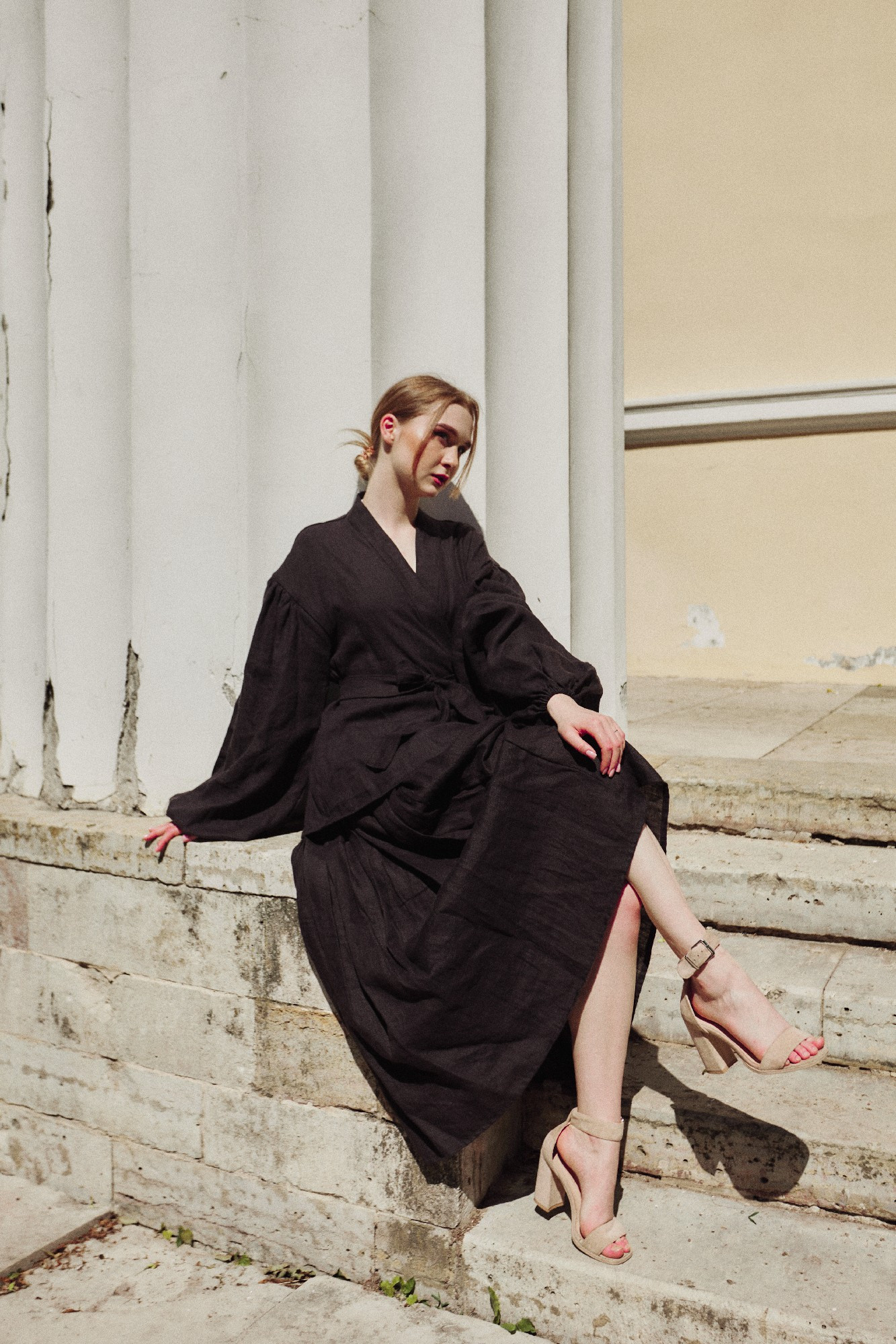 Портретная съёмка СИНИОКО в Павловске с Надеждой из ARLETTE MANAGEMENT. Одежда из Санкт-Петербурга СИНИОКО