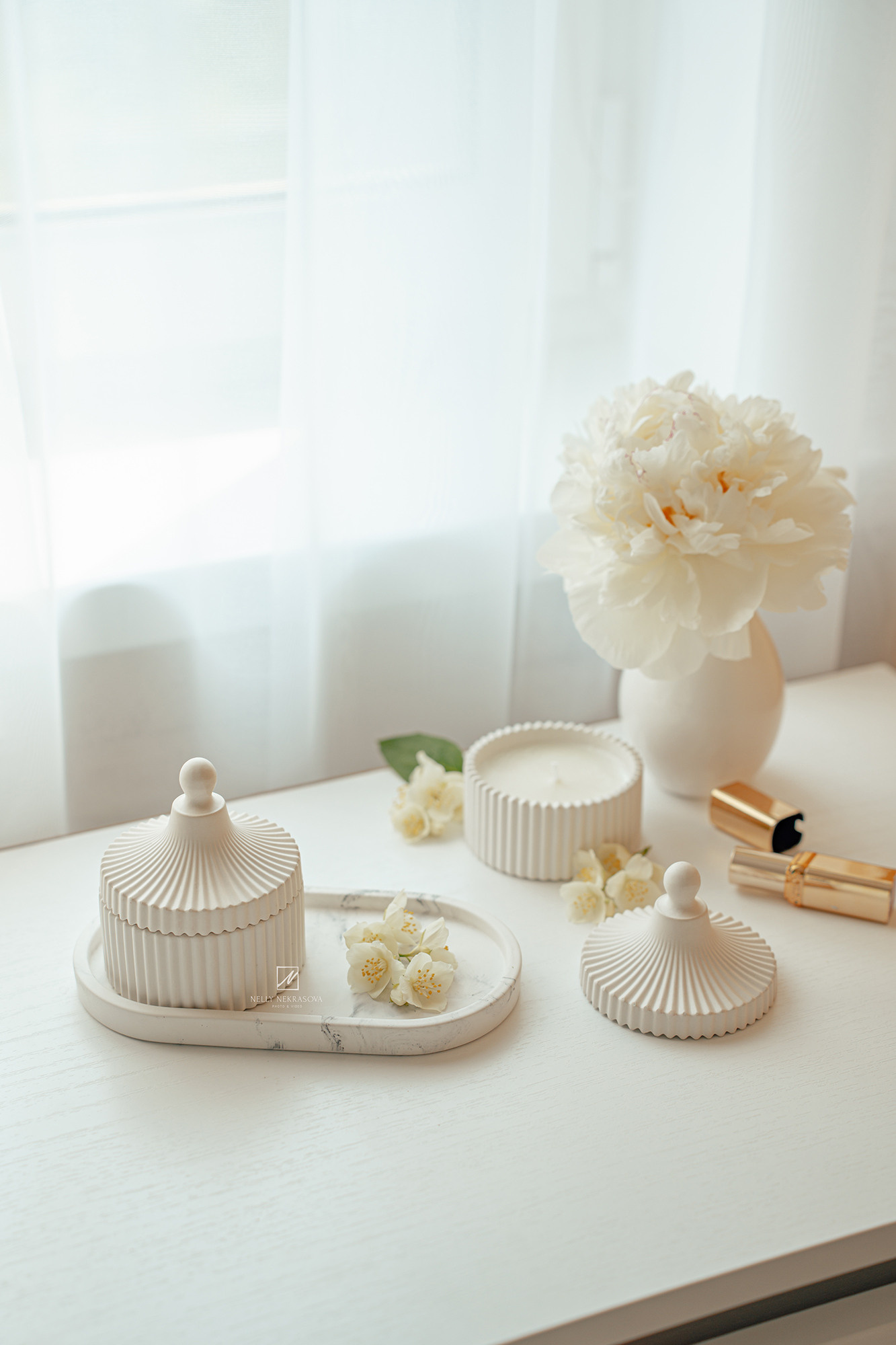 Натуральные соевые свечи White Flowers. Фотограф и искусствовед в Туле и Санкт-Петербурге Нелли Некрасова