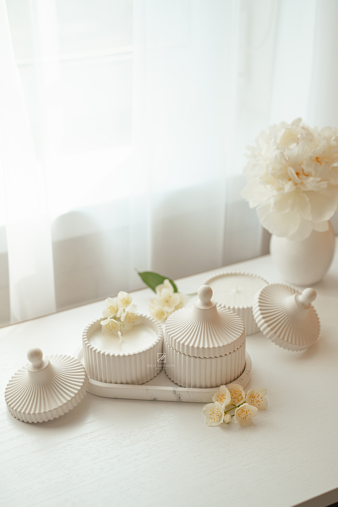 Натуральные соевые свечи White Flowers. Фотограф и искусствовед в Туле и Санкт-Петербурге Нелли Некрасова