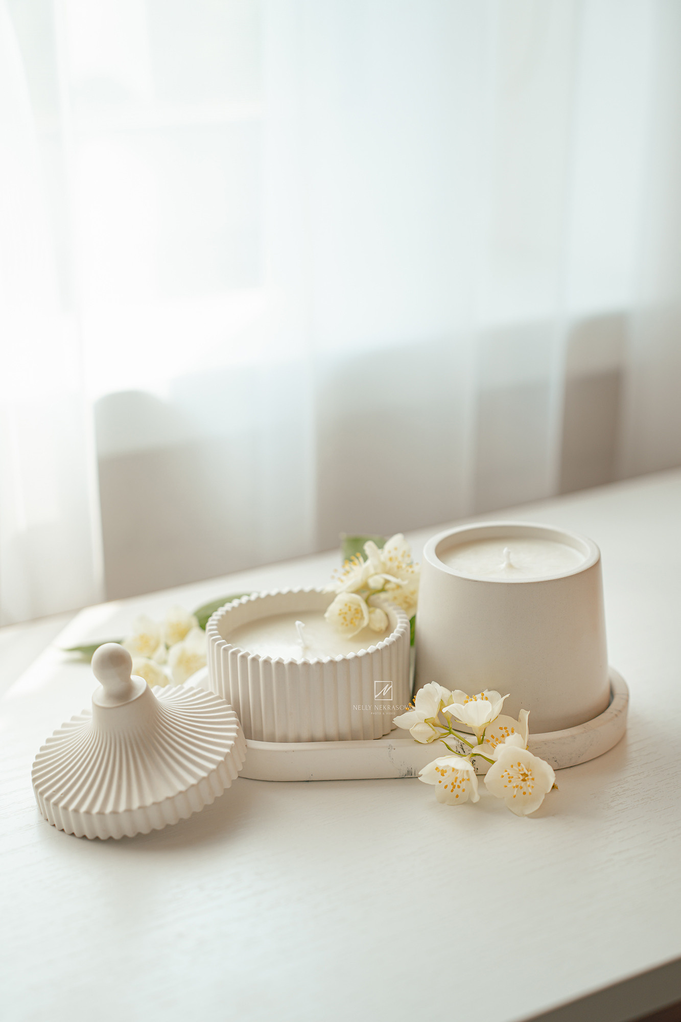 Натуральные соевые свечи White Flowers. Фотограф и искусствовед в Туле и Санкт-Петербурге Нелли Некрасова