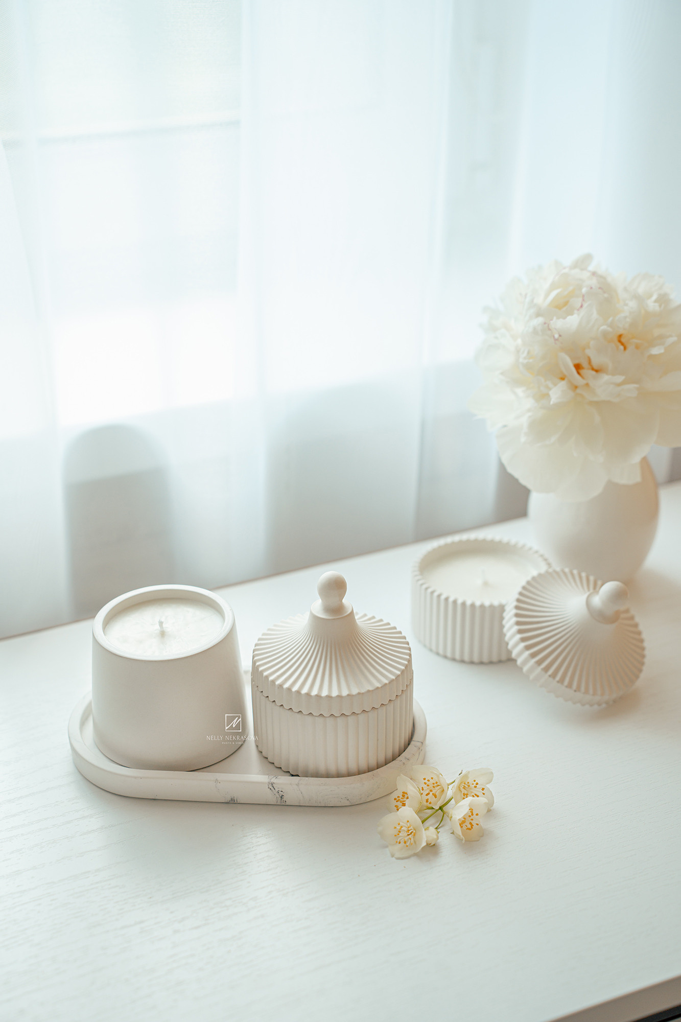 Натуральные соевые свечи White Flowers. Фотограф и искусствовед в Туле и Санкт-Петербурге Нелли Некрасова