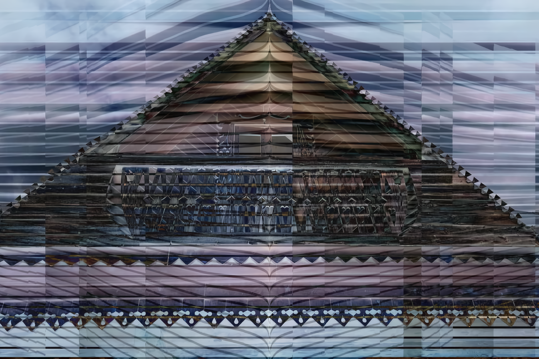 Серия арт композиций, метафора на традиционный башкирский рушник, вышивка орнаментов и узоров. MEMORY in NATURE | digital art gallery